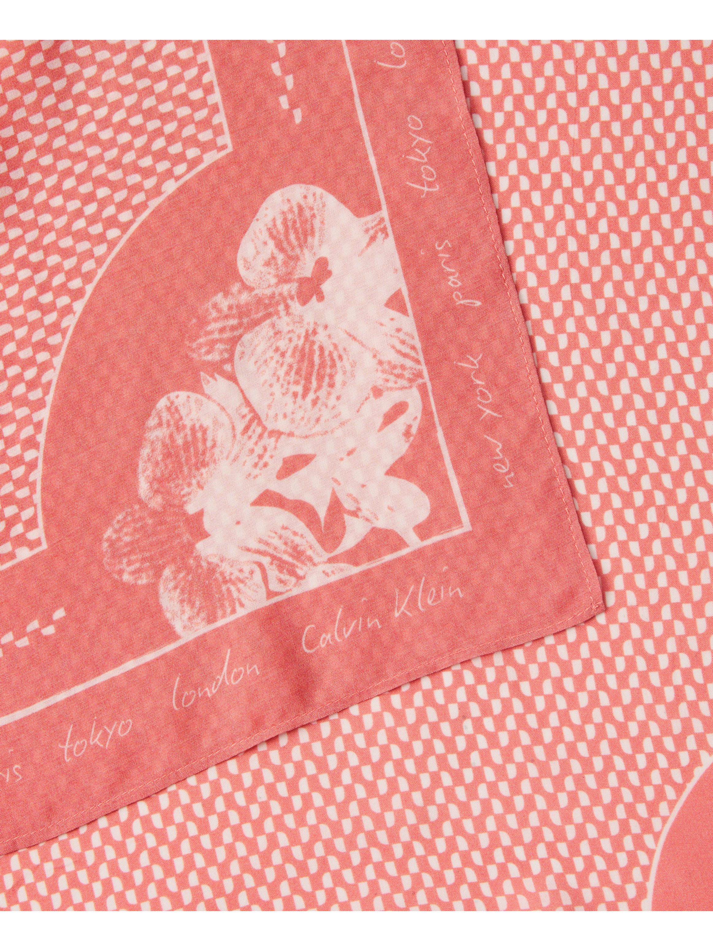 Calvin Klein Modetuch GRAPHIC PRINT BANDANA, Onesize mit Muster