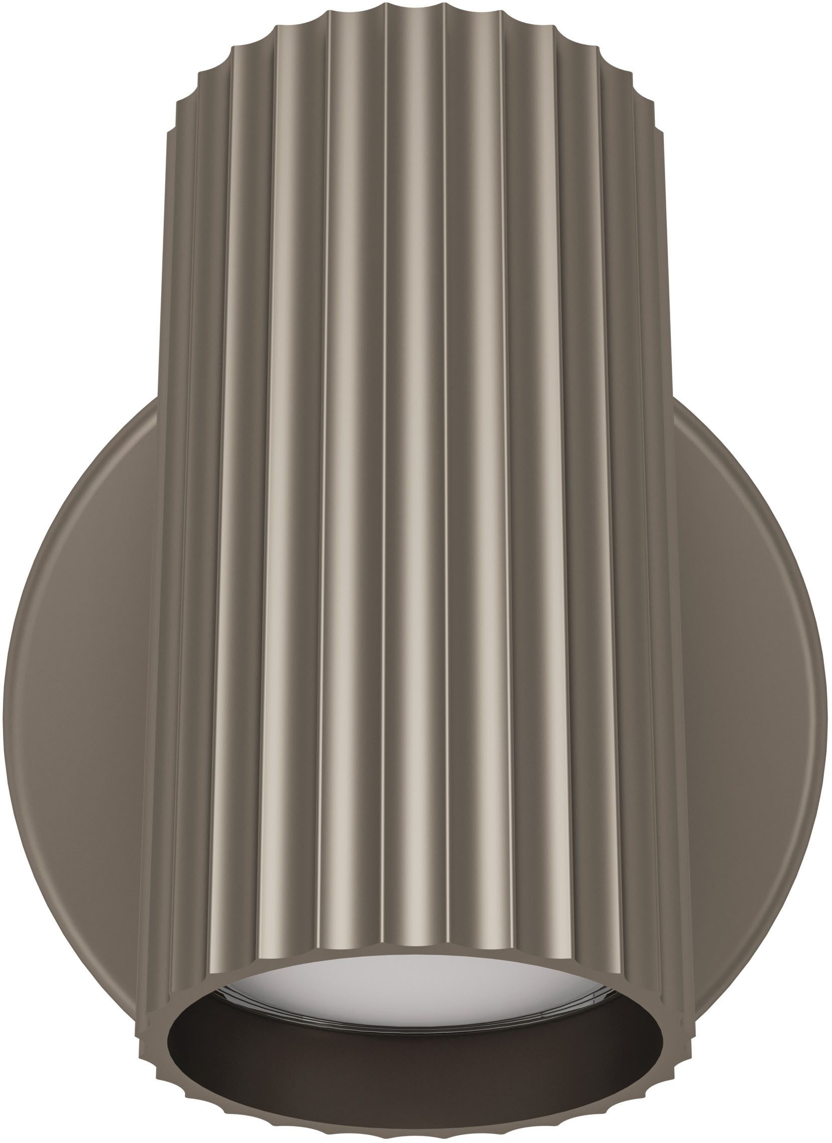 EGLO Wandleuchte PORTILLO Wandlampe - Alu, Stahl - GU10 - 1X5W - IP20, Ein-/Ausschalter, ohne Leuchtmittel, Wandstrahler, Wandspot, Wohnzimmer, Flur, L10,5 x H11 x AL12,5 cm