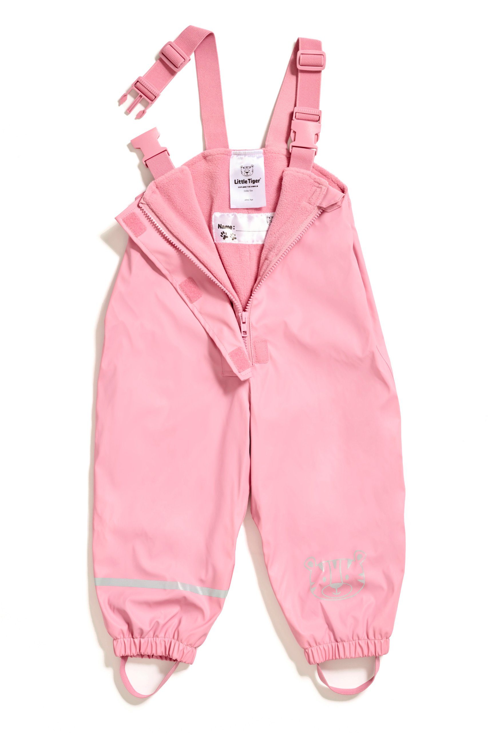 Little Tiger® Regen- und Matschlatzhose Regenhose für Kinder, mit Fleece gefüttert, winddicht, wasserdicht für Kinder Mädchen & Jungen