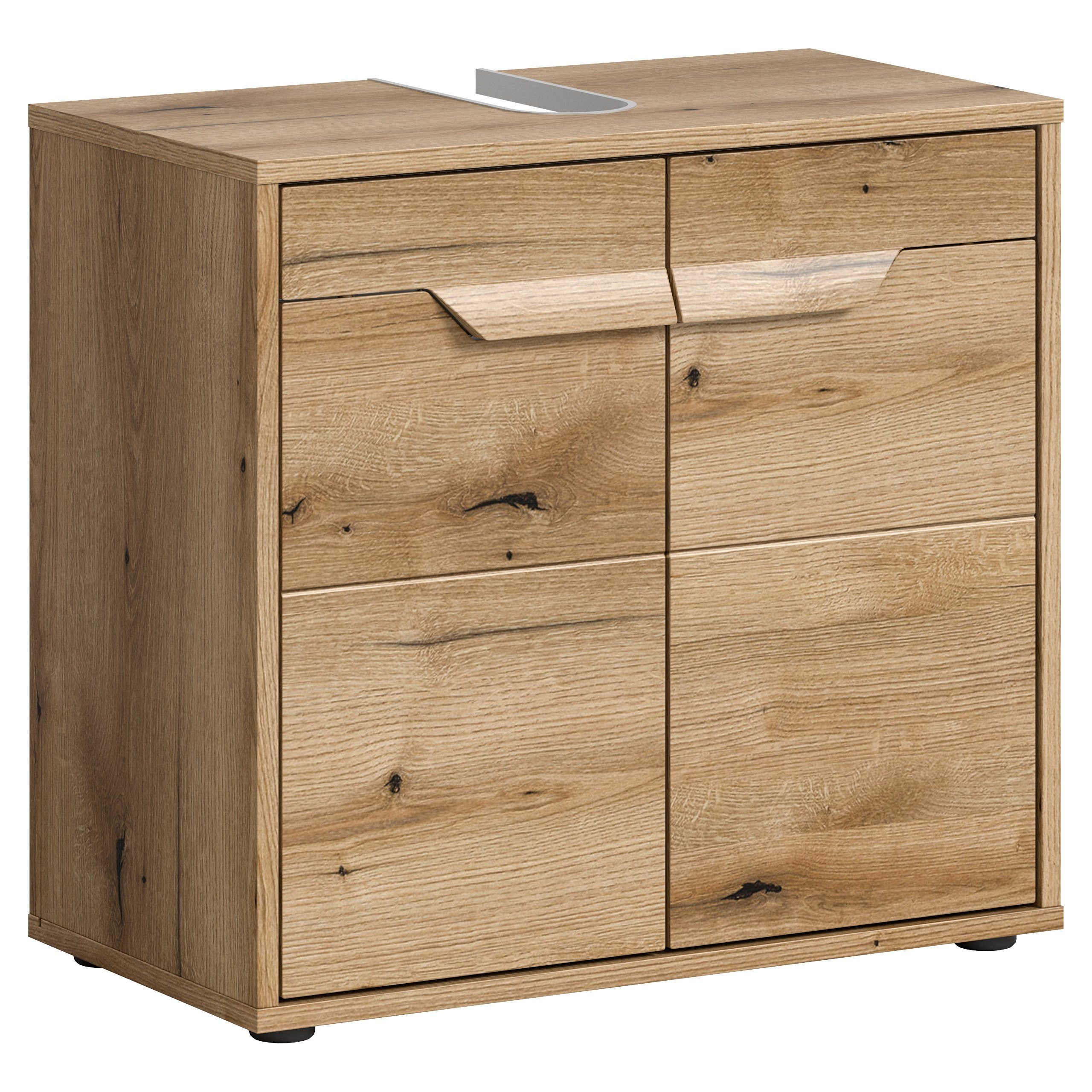Newroom Waschbeckenunterschrank Harriet Waschbeckenunterschrank Eiche Wasch günstig online kaufen