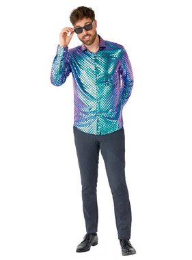 Opposuits T-Shirt Fancy Fish Hemd Glänzender Look für Meerjunggesellen: Hemd im Schuppenmuster!
