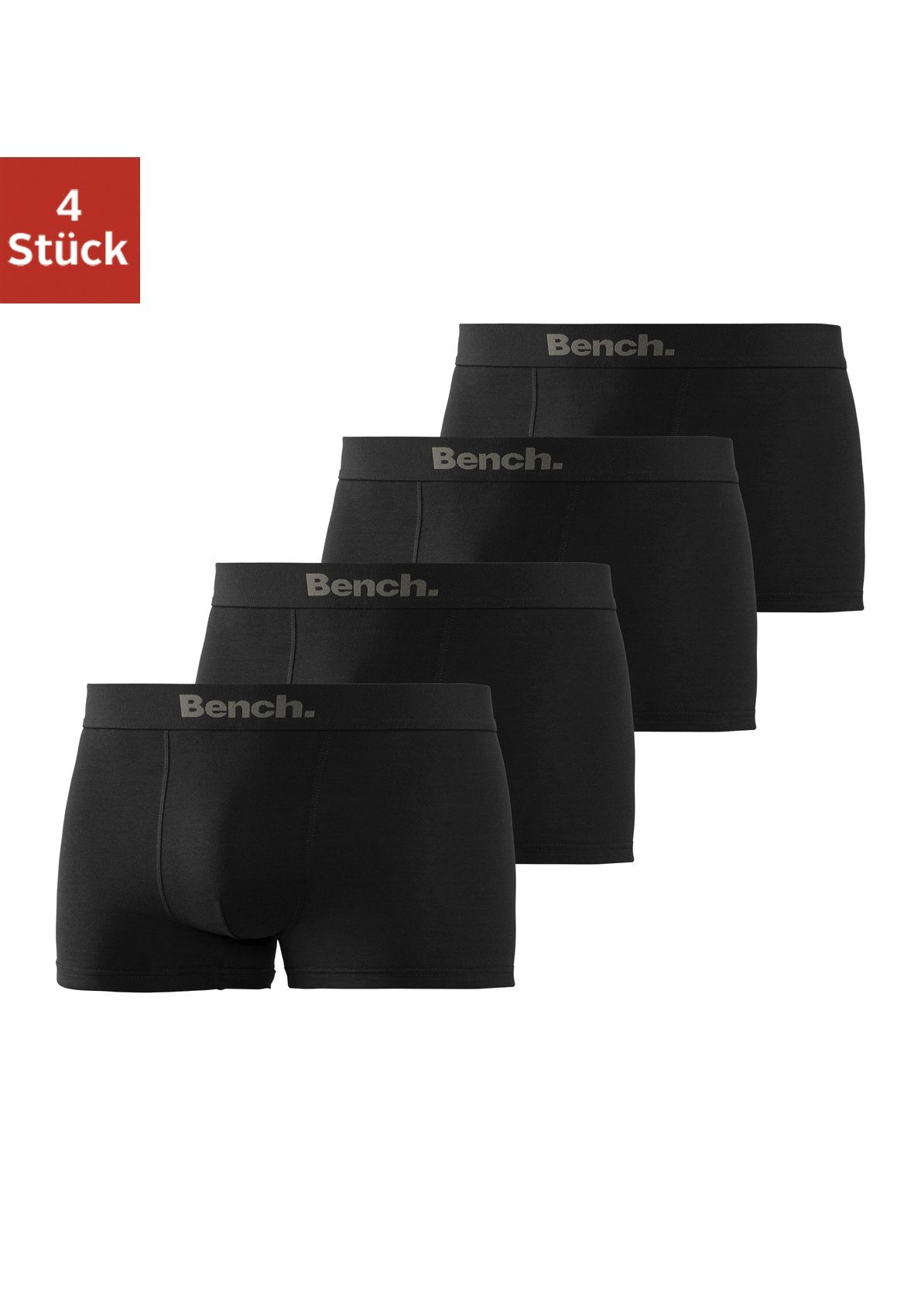 Bench. Boxer Boxershorts für Herren (Packung, 4-St) Unterhosen aus Baumwoll günstig online kaufen
