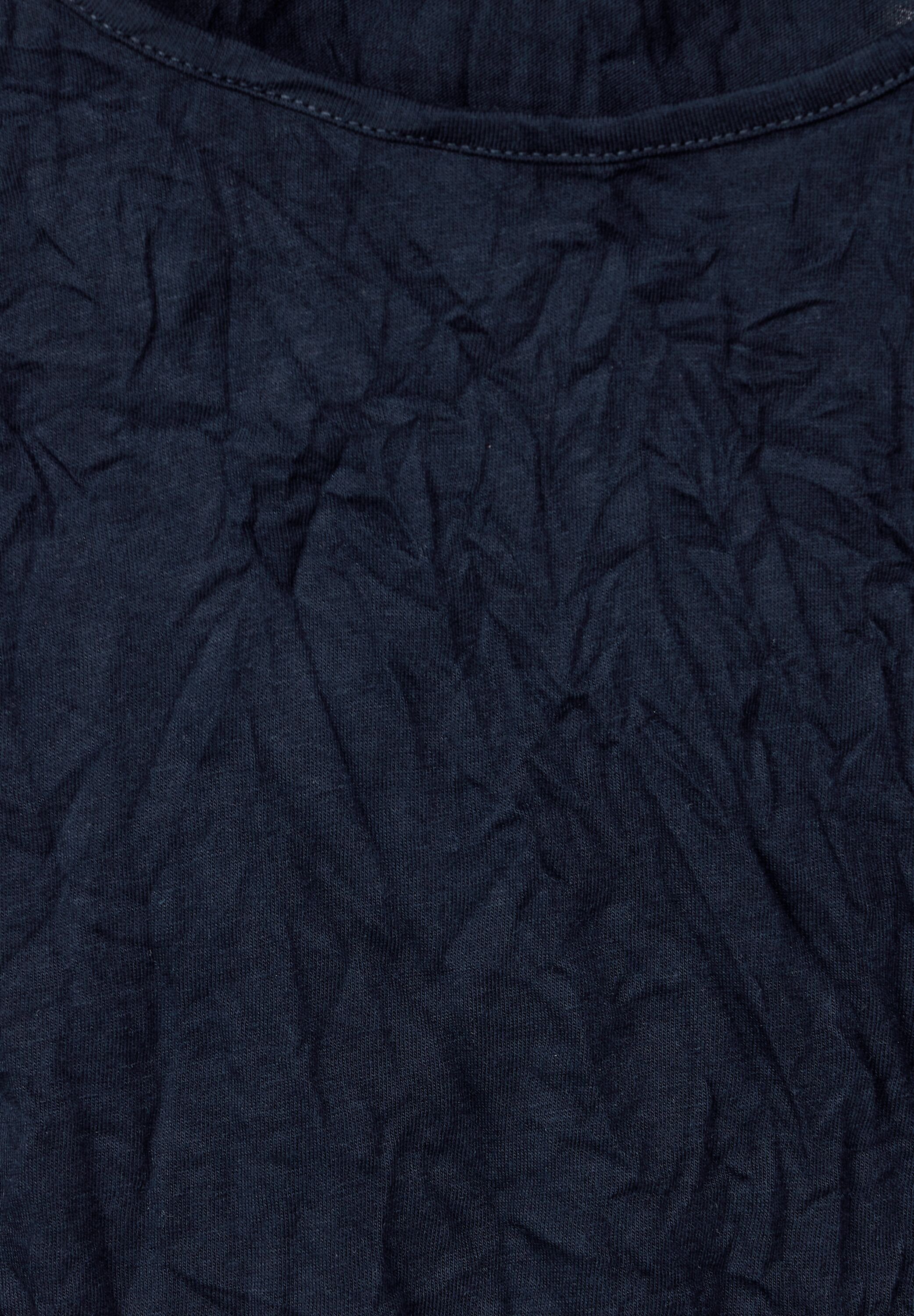 ONE deep blue softem aus STREET Materialmix Rundhalsshirt