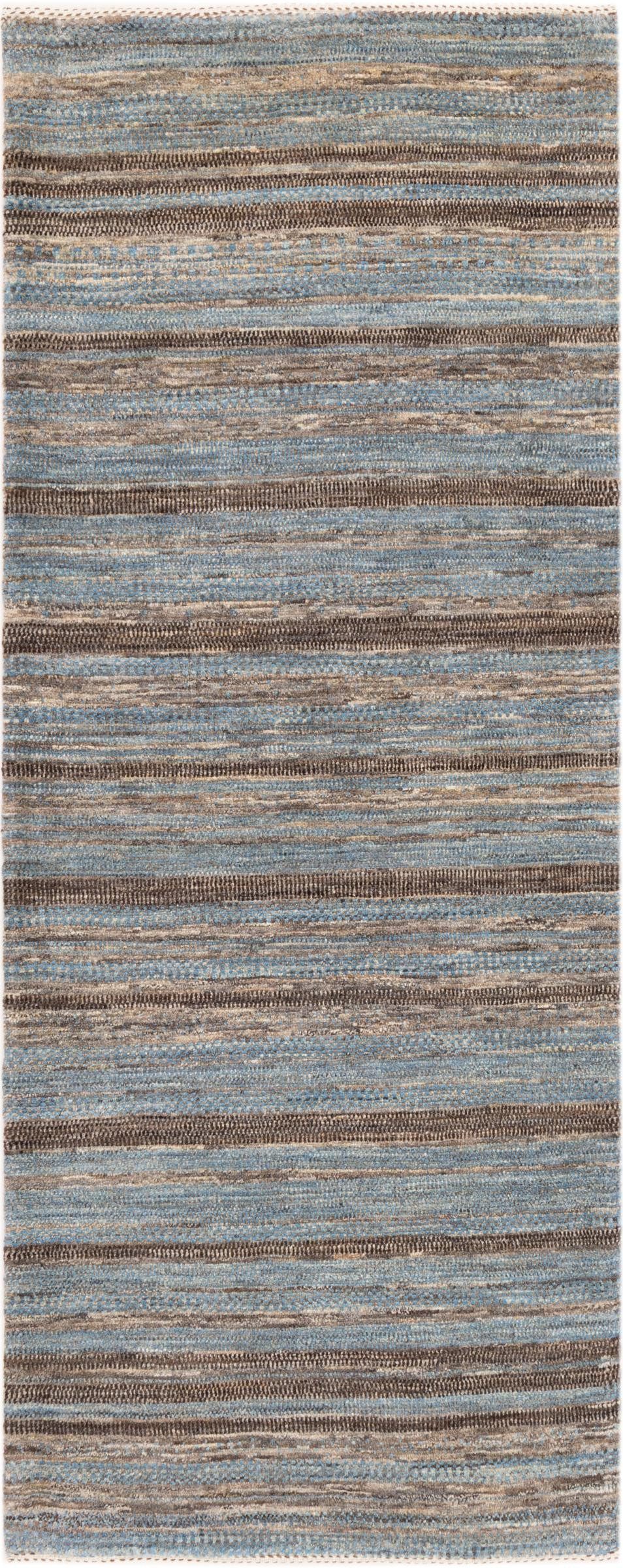 Nain Trading Orientteppich Perser Gabbeh Loribaft Natura 78x195 Handgeknüpfter Moderner, rechteckig, Höhe: 12 mm