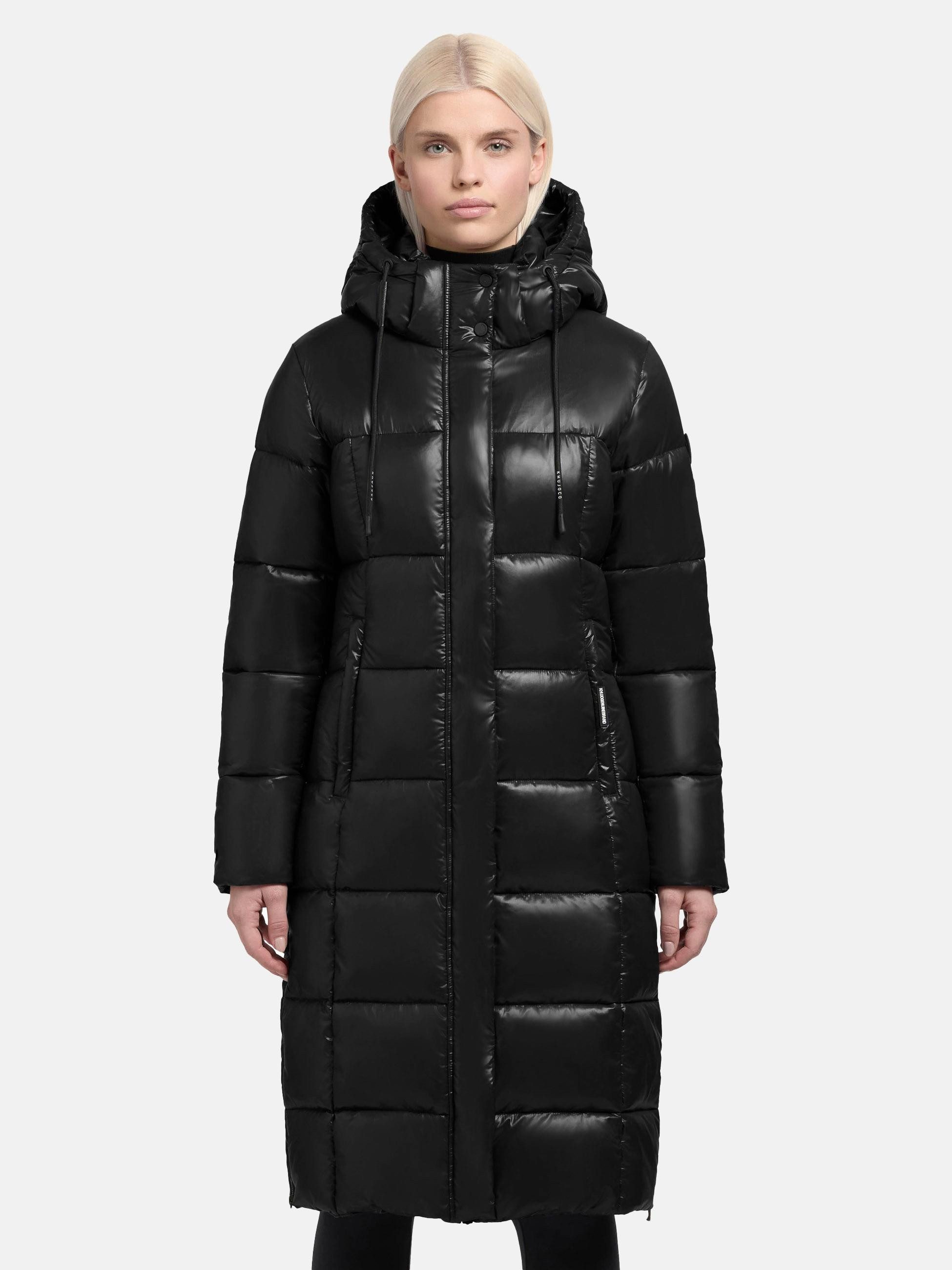 khujo Steppmantel "Shane2-YM", Glänzender Damen Wintermantel mit (abnehmbar günstig online kaufen