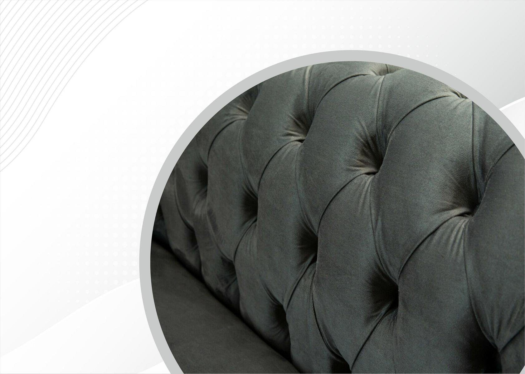 Design Couch cm 197 3 Sitzer JVmoebel Chesterfield Chesterfield-Sofa, Sofa