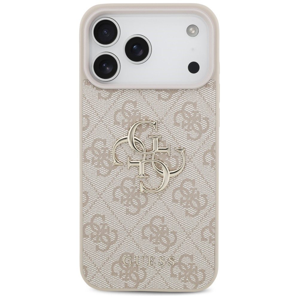 Guess Handyhülle iPhone 18 Pro Max Big Logo Metall Schutzhülle Case Kunstleder 6,9 Zoll, Kantenschutz – Bild 3 von 5
