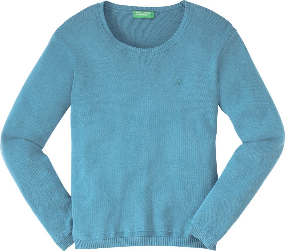 United Colors of Benetton Rundhalspullover aus hochwertigem, hautsympathischem Feinstrick
