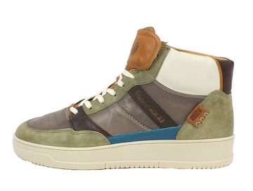 Kamo-Gutsu Herren Leder Sneaker Verde Taupe Combi Sneaker Wechselfussbett