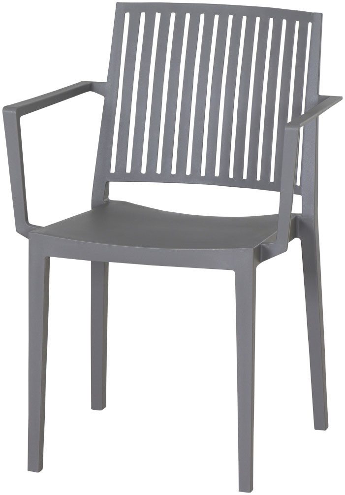 Siena Garden Gartensessel Lane 2er Set Stapelsessel grau (Set, 2-St), Gestell, Polypropylen/Glasfaser