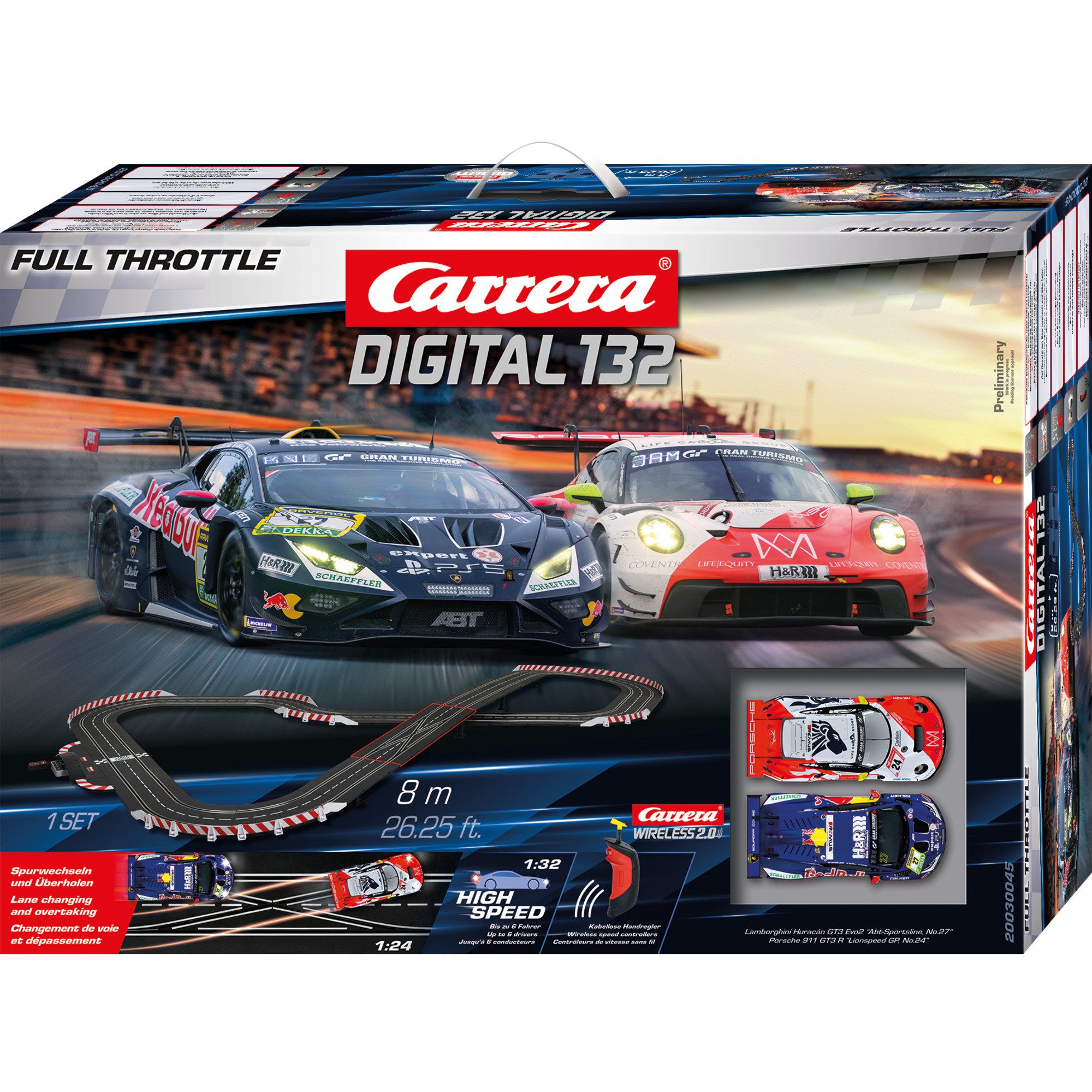 Carrera® Autorennbahn Carrera DIGITAL 132 Full Throttle, Rennbahn