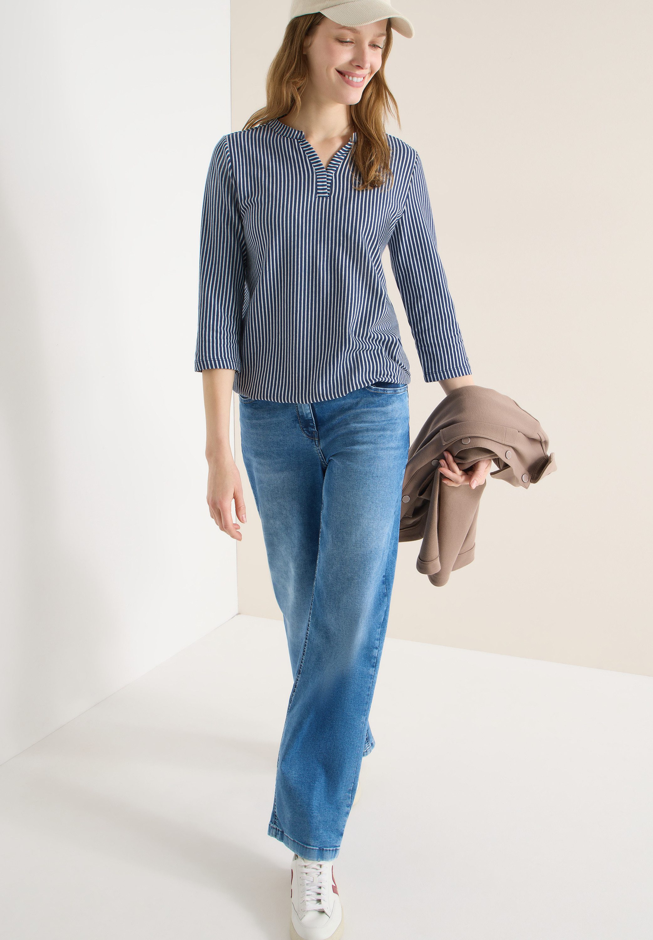 CECIL Shirtbluse mit 3/4 Ärmeln