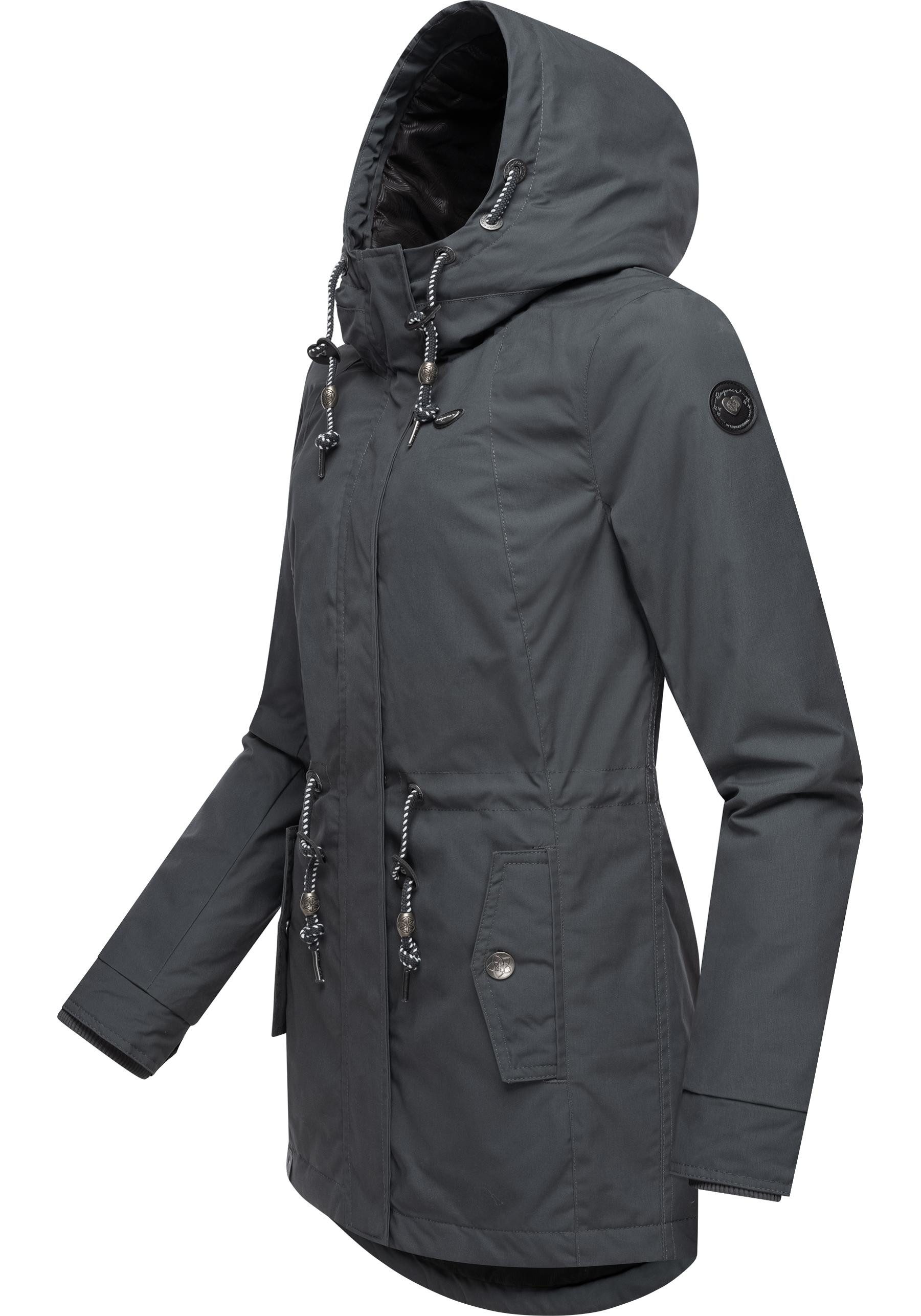 Ragwear Winterjacke Monadis Black Label stylischer Winterparka für die kalte Jahreszeit