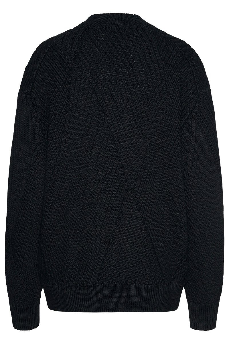 rhombs wunderwerk Stehkragenpullover black turtleneck Boyfriend 900 -