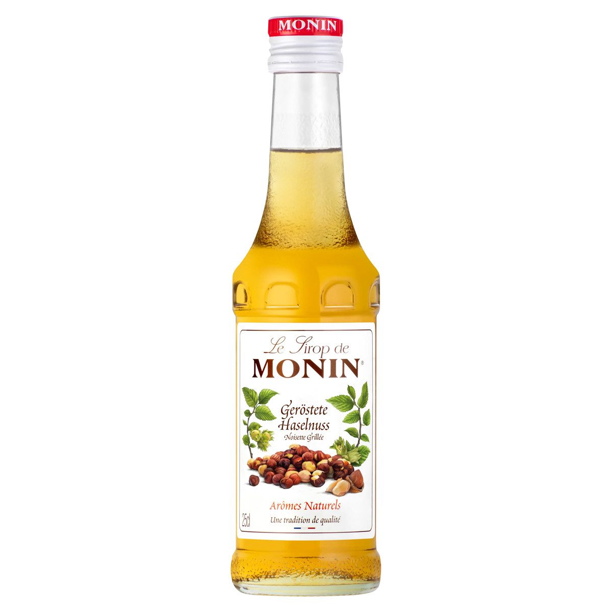 MONIN Getränke-Sirup, Monin geröstete Haselnuss Sirup ideal im Kaffee 250ml