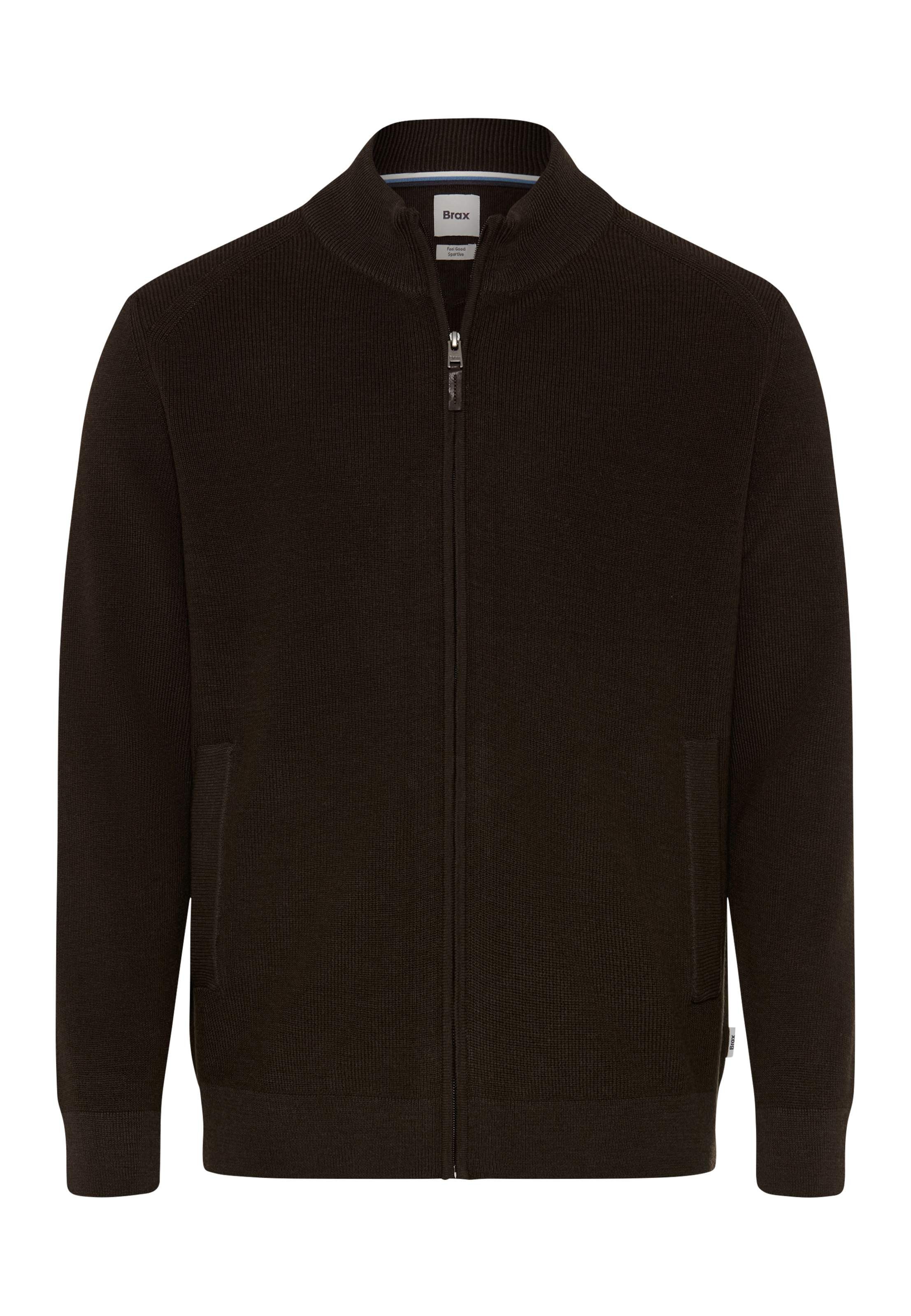 Brax Strickjacke Style JOHN Feel Good Sportive: Strickjacke im Woll-Baumwoll-Mix – Bild 5 von 5
