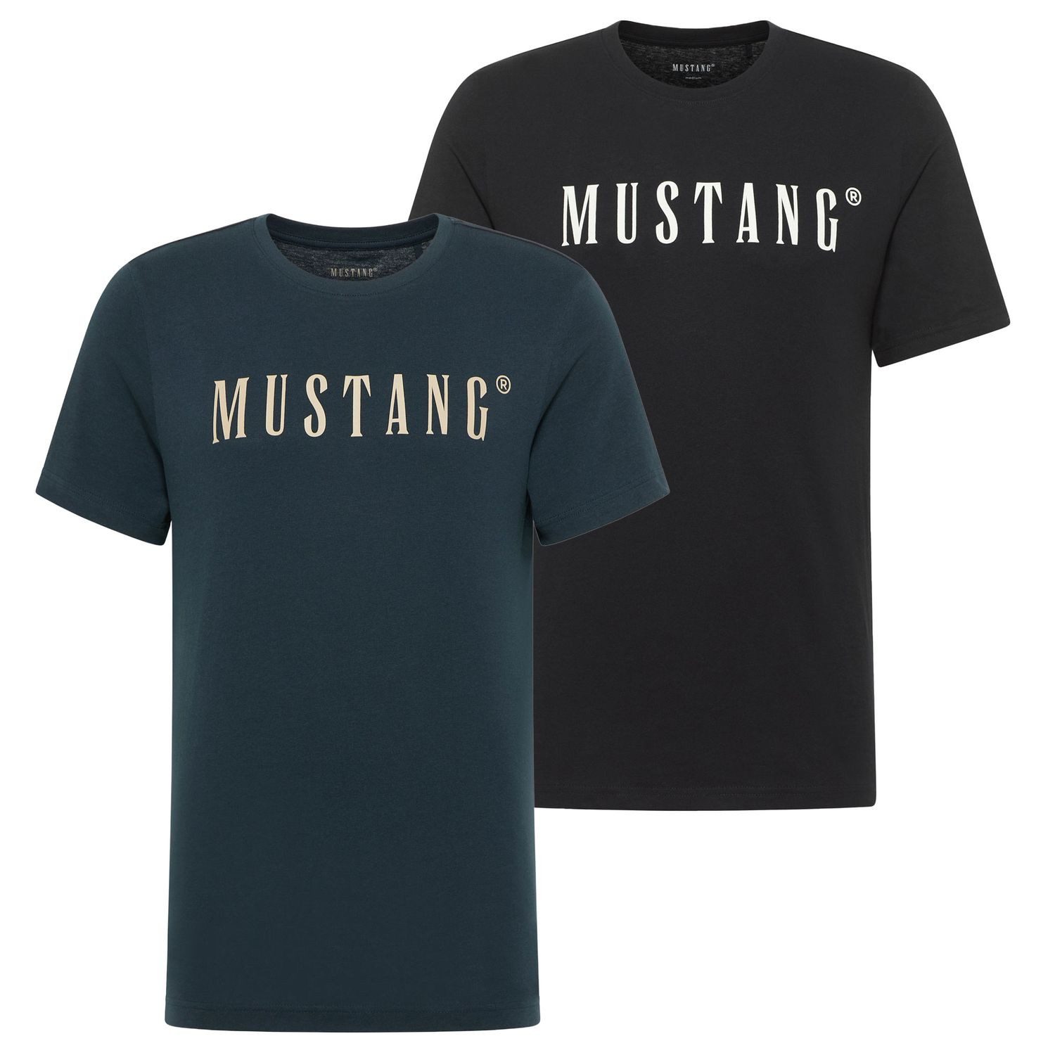 MUSTANG T-Shirt T-Shirt Austin (Set, 2er günstig online kaufen