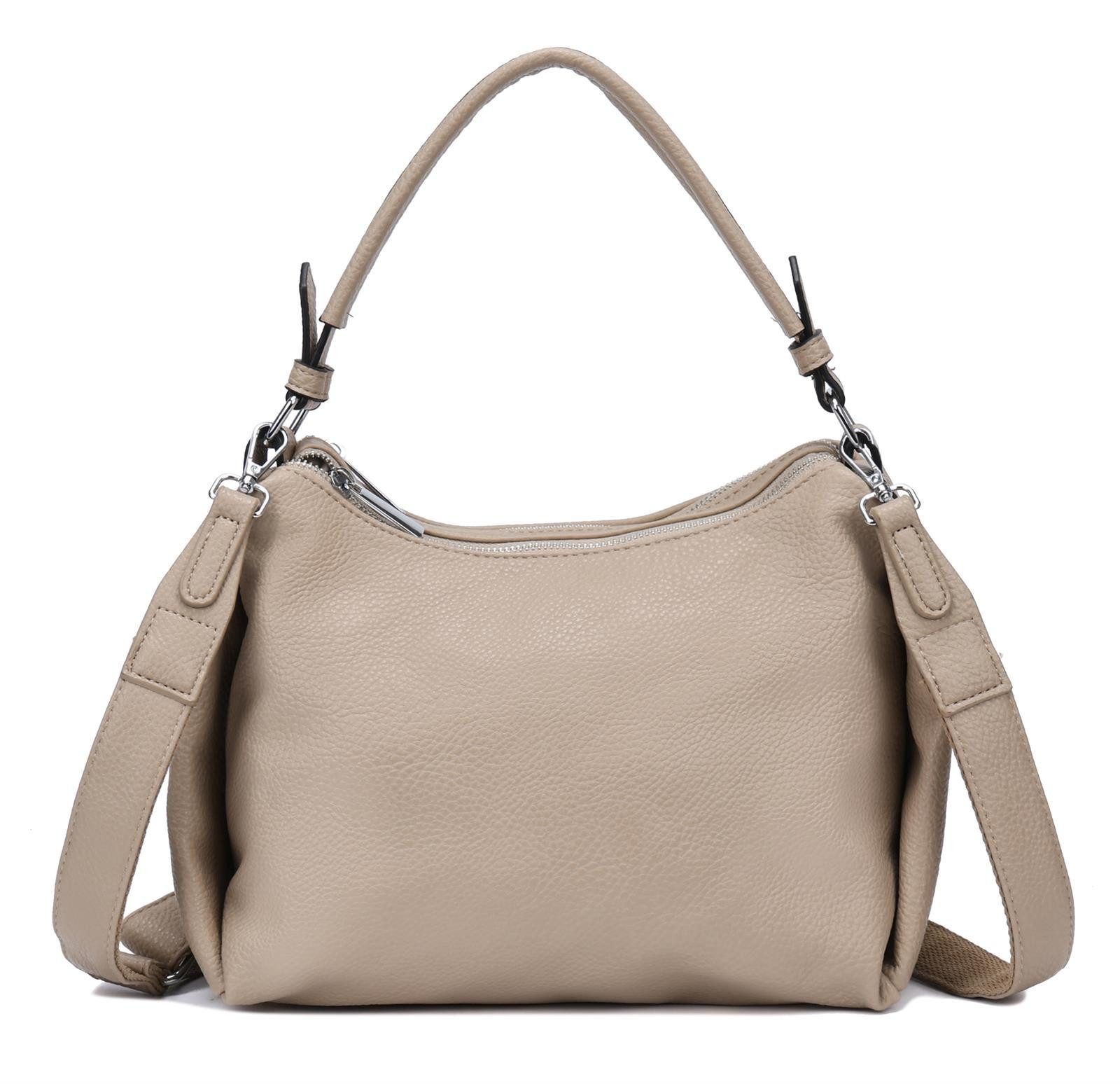Schultertasche DAMEN TASCHE SHOPPER Umhängetasche Crossover Hobo Bag Leder Optik