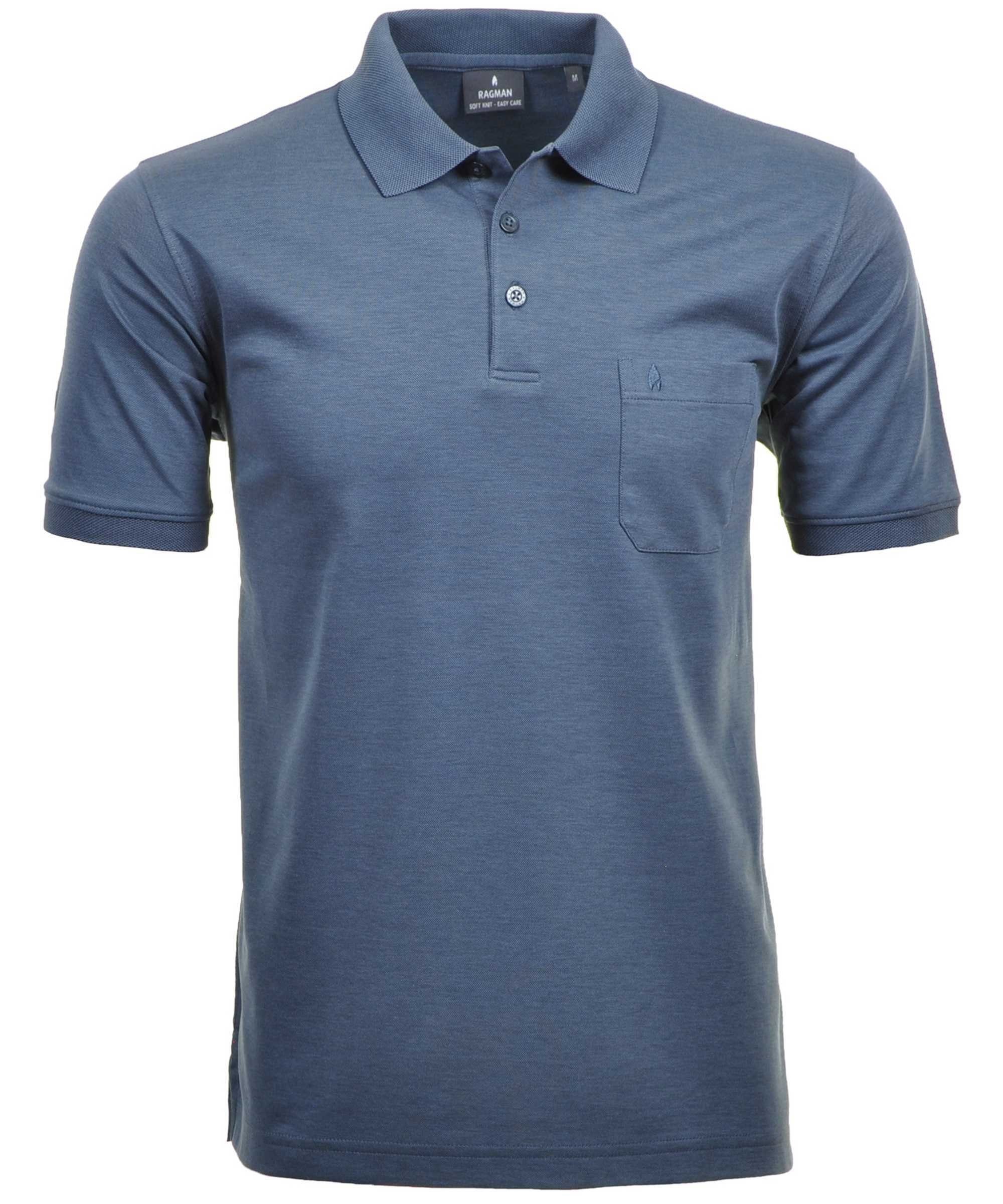 RAGMAN Poloshirt Herren Poloshirt - Oberteil, Softknit-Polo