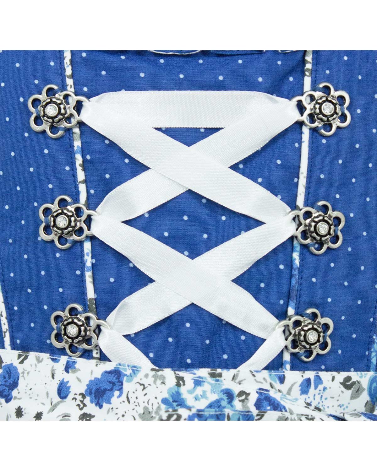 Maddox Dirndl Kinderdirndl 'Zillertal' 3-tlg., Blümchenmuster B – Bild 4 von 5