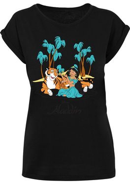 F4NT4STIC T-Shirt Aladdin Jasmine Abu Rajah Beach Print