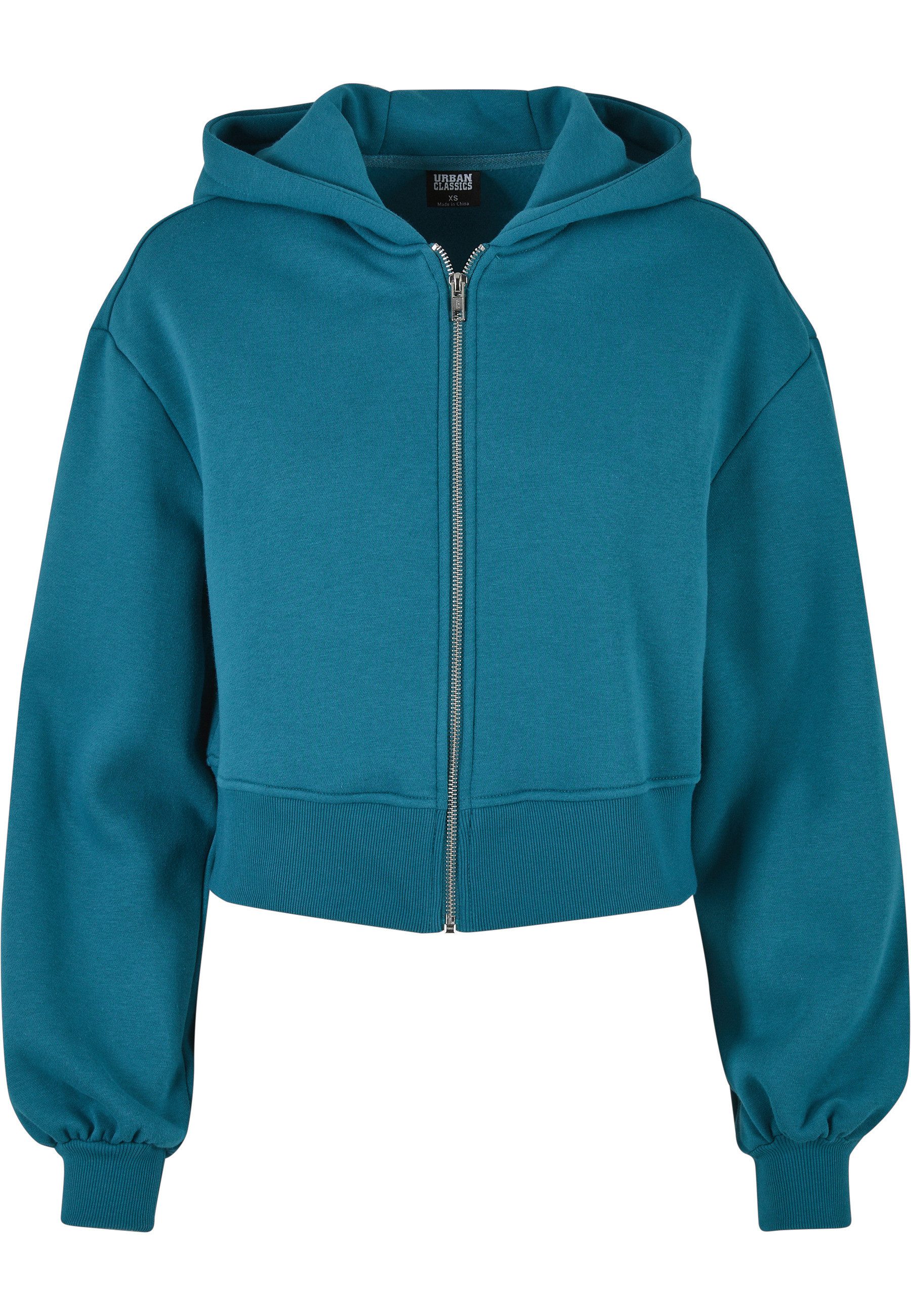 URBAN CLASSICS Sweatjacke Urban Classics Damen Ladies Short Oversized Zip Jacket (1-tlg)