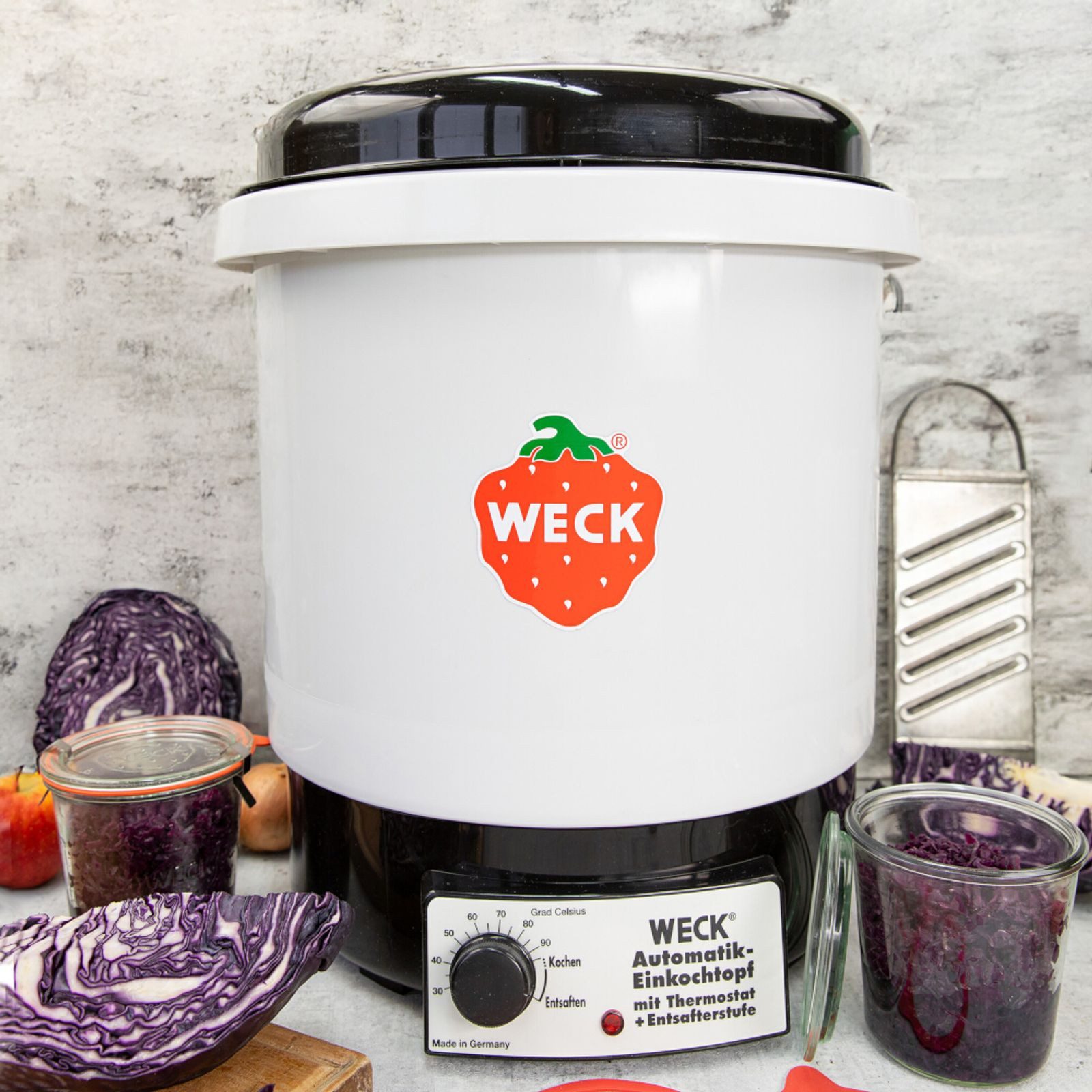 WECK Einkochautomat Einkochautomat Kunststoff ohne Uhr 2000 W, mit Einlegerost