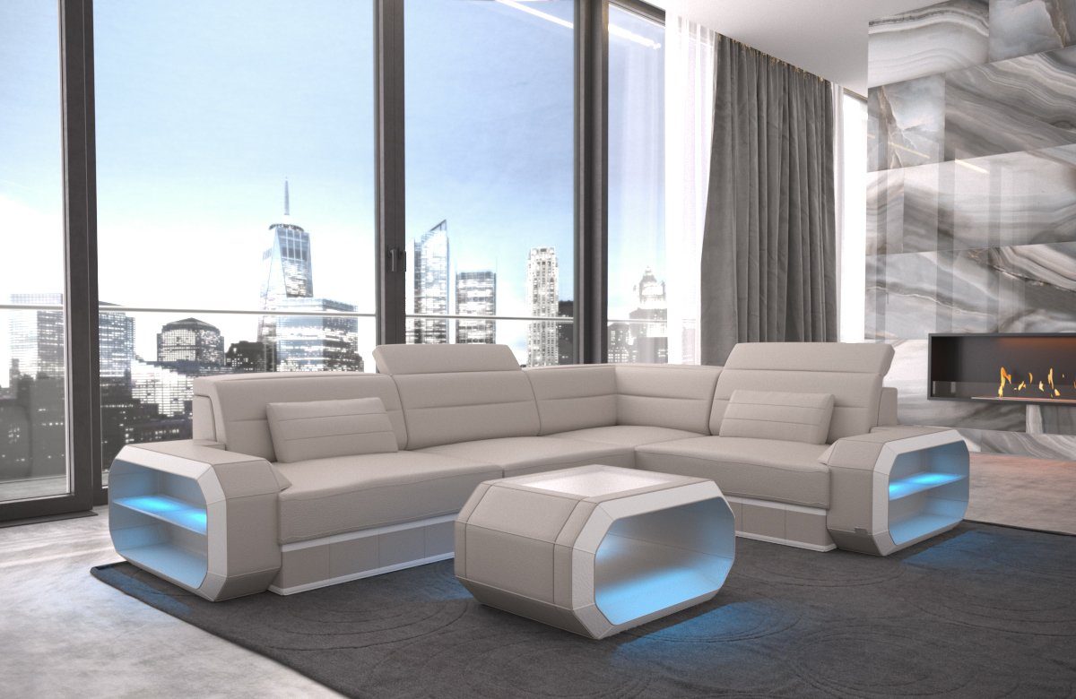 Sofa Dreams Ecksofa Sofa Leder Ledercouch günstig online kaufen