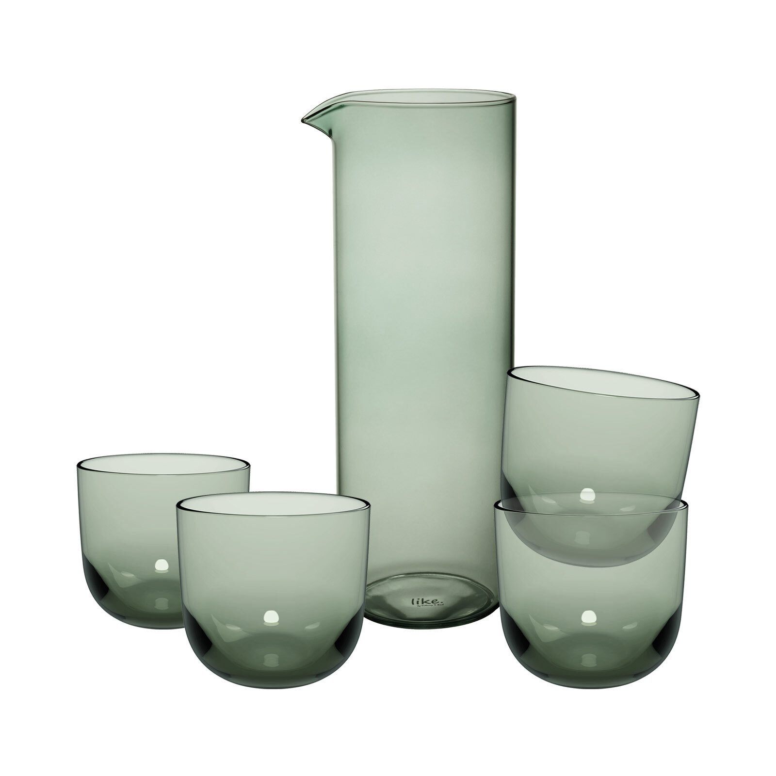 like. by Villeroy & Boch Gläser-Set Like Glass Trinkgläser mit Karaffe 5er Set, 5-tlg., Glas