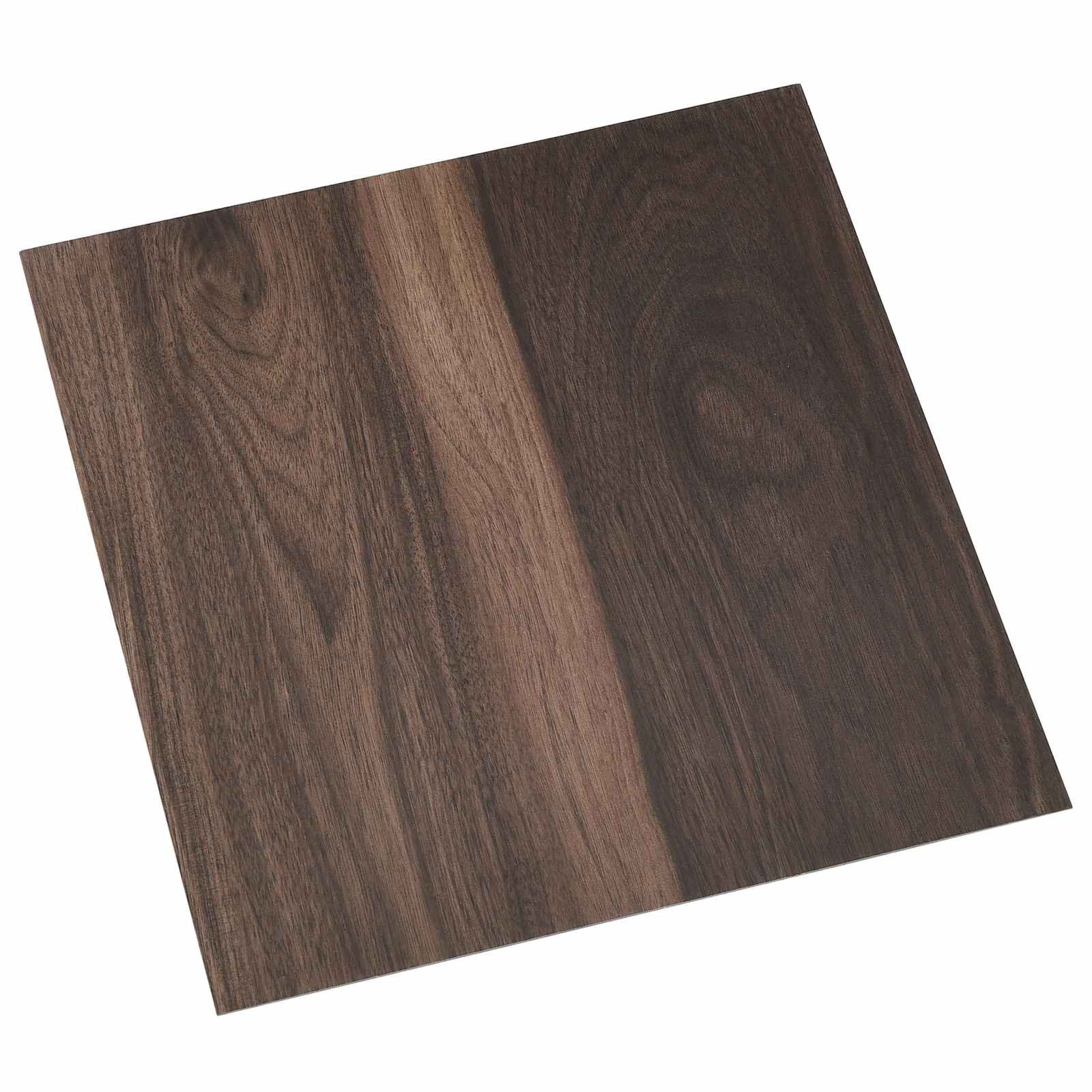 vidaXL Teppichboden Selbstklebende Bodenplanken Dunkelbraun 30,5 x 30,5 cm 20 Stk., Quadratisch, Höhe: 0.15 mm