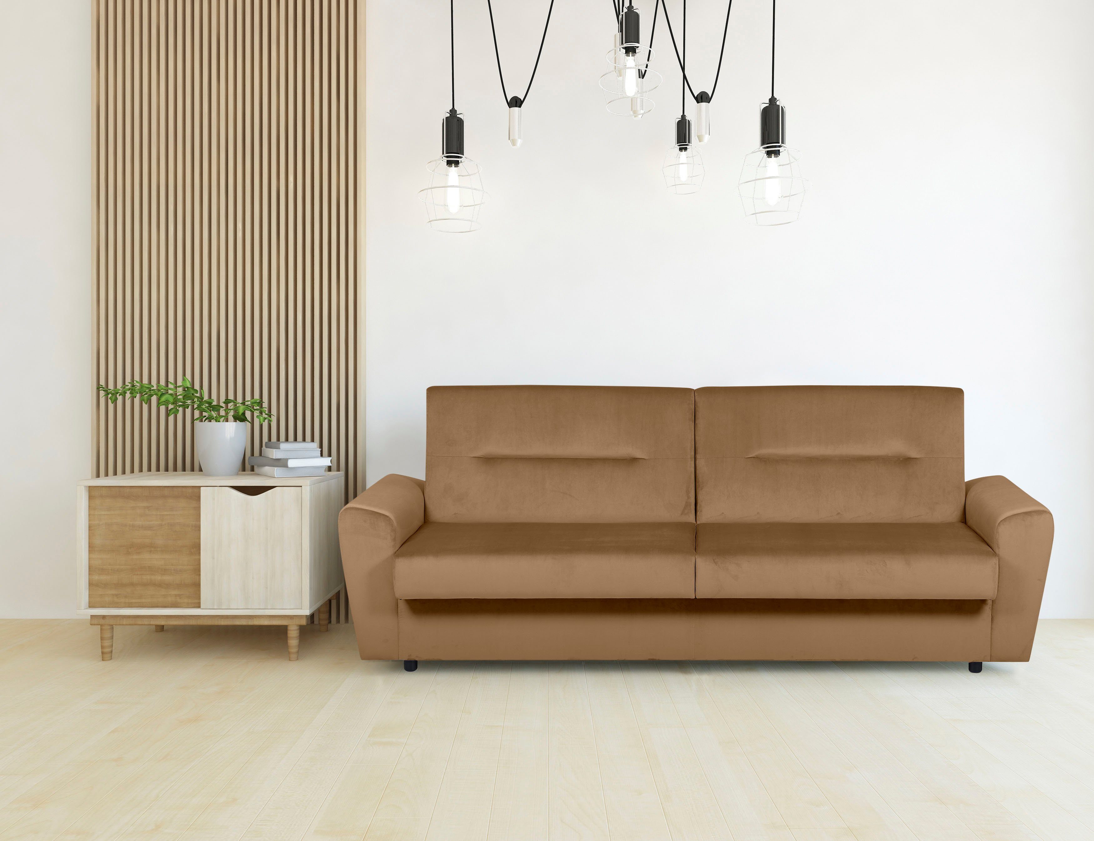 GEPADE Schlafsofa Veda, Schickes eleganten mit Details Schlafsofa