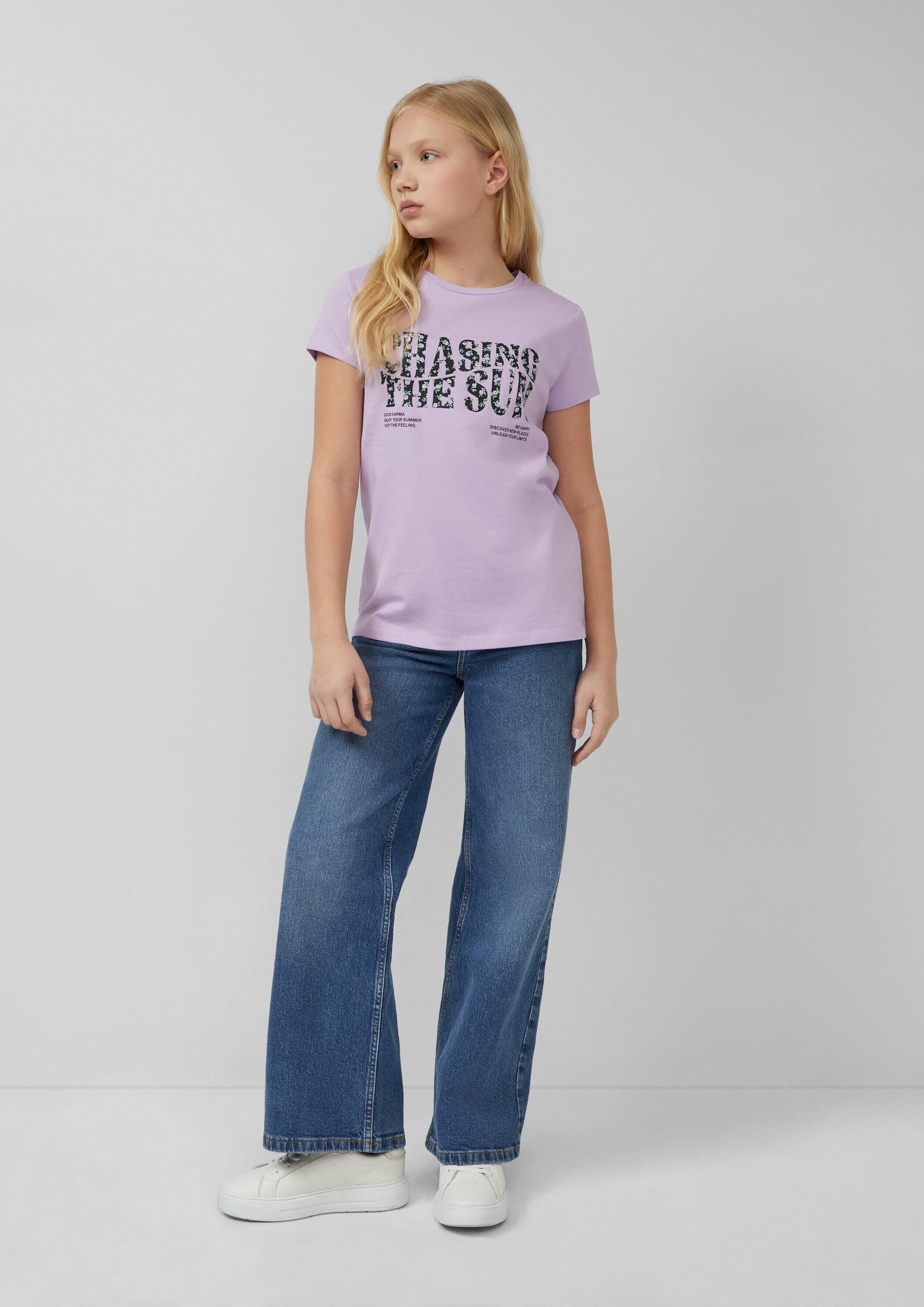 s.Oliver Kurzarmshirt T-Shirt T-Shirt mit Frontprint