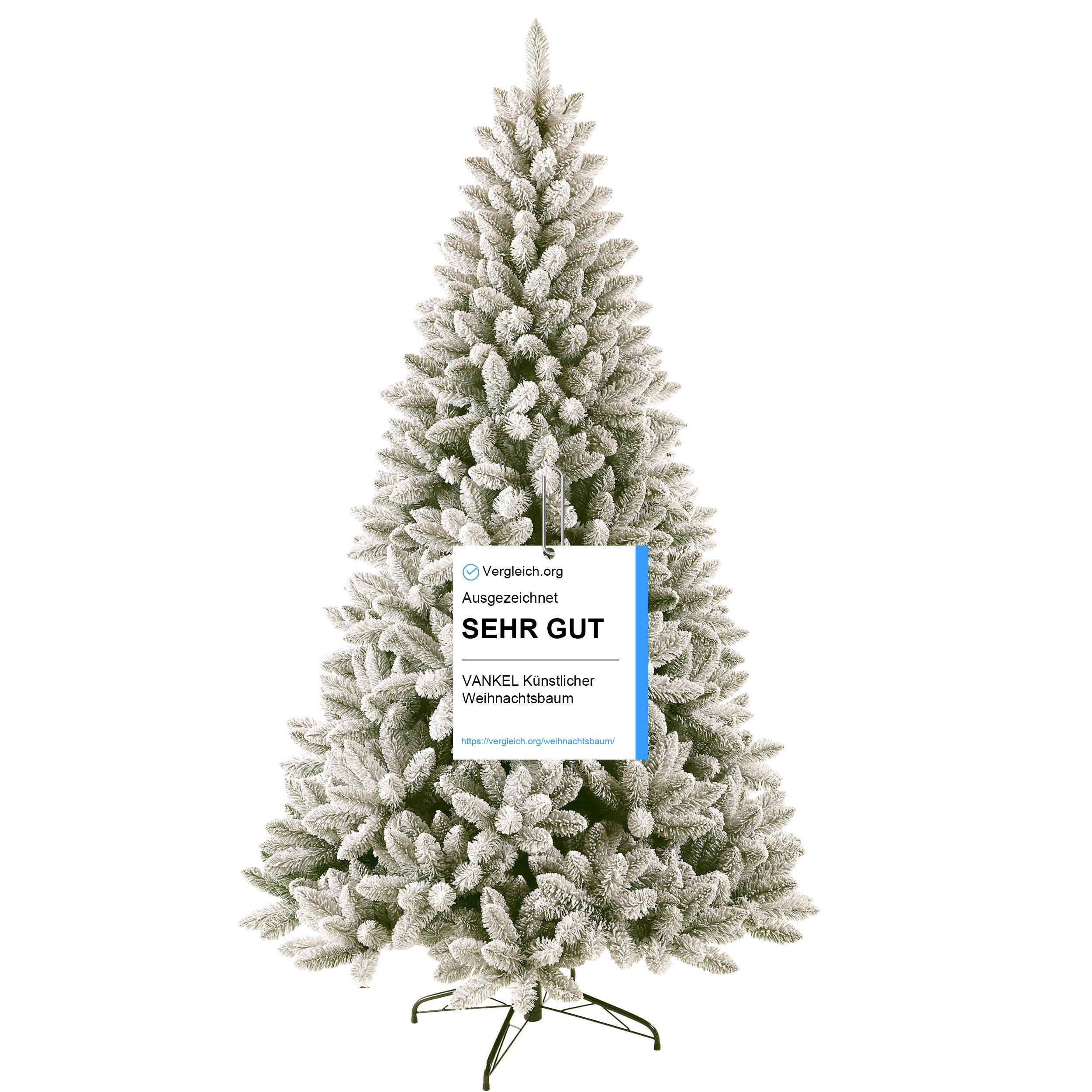 Vankel Künstlicher Weihnachtsbaum Tannenbaum, PVC, 180cm/210cm, mit LED, Ta günstig online kaufen