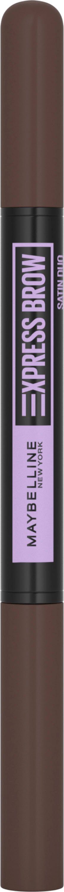 MAYBELLINE NEW York Brown Duo-Applikator YORK Brow 04 Augen-Make-Up, Duo, Dark Satin Express Maybelline Augenbrauen-Stift New