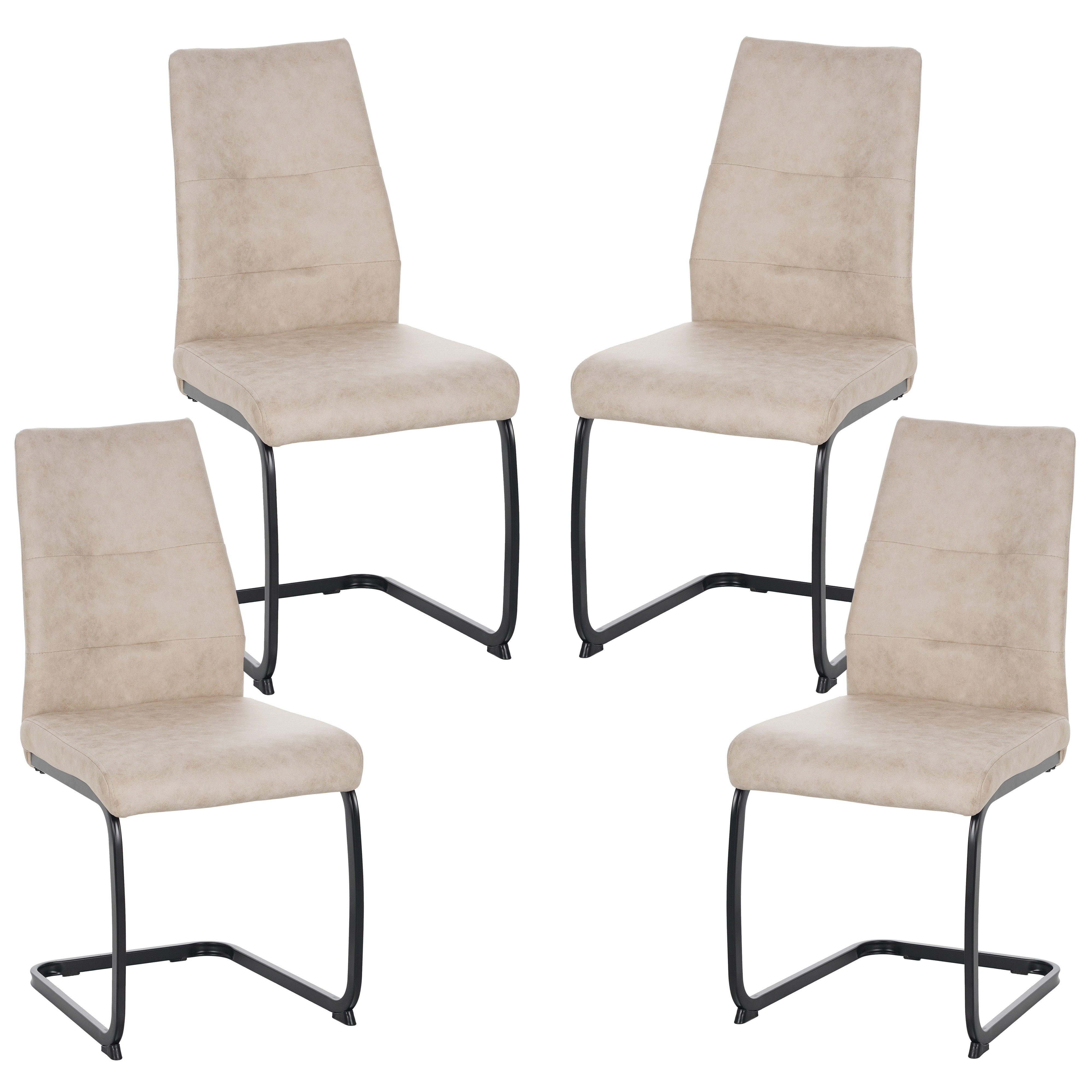 TRISENS Freischwinger Alessio (Stück, 4 St), Schwingstuhl mit robustem Meta günstig online kaufen