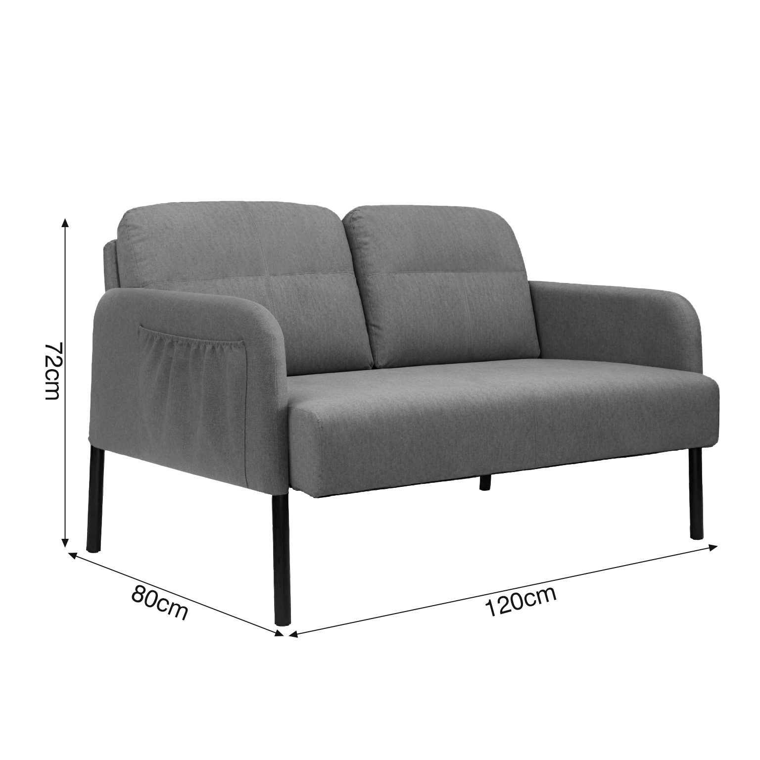 DARDVORLAG Sofa 2-Sitzer Sofa, Gepolsterter Sessel günstig online kaufen