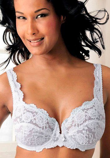 petite fleur by Lascana Bügel-BH, Spitzen-BH, Dirndl-BH (Packung, 2 Stück) im 2er Pack, große Größen, Dessous – Bild 3 von 5