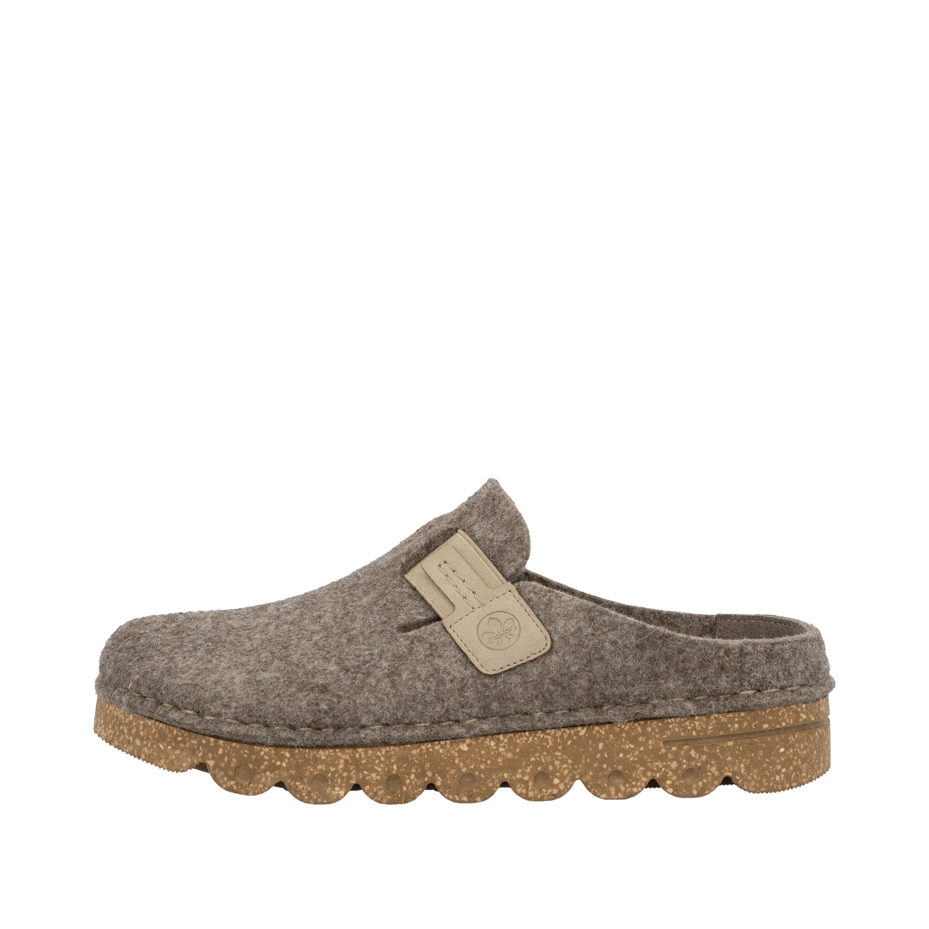 Rieker Clog Sabot, Hausschuh, Casual-Clog, Plateausohle, zum Schlupfen