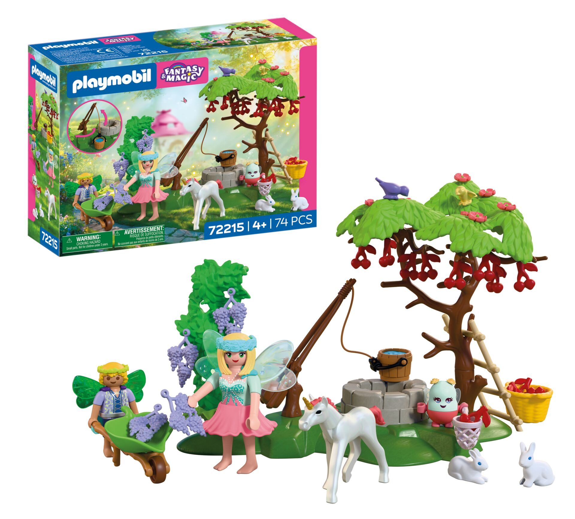 Playmobil® Feengarten mit Einhornfohlen (72215), Fantasy & Magic Konstruktions-Spielset, (74 St), Made in Europe