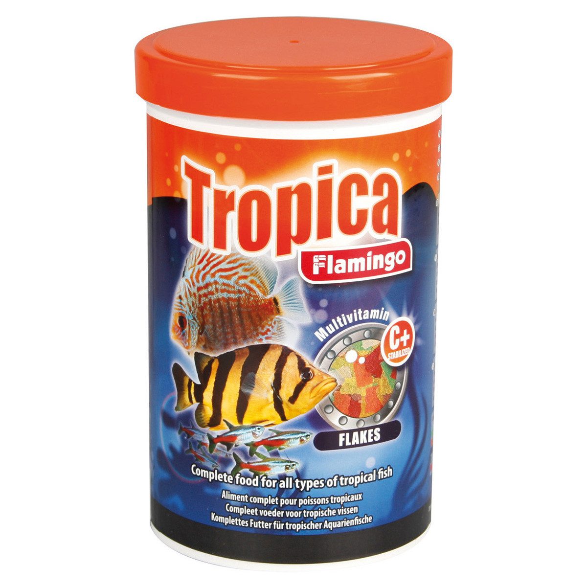 Flamingo Tropical Flockenfutter für tropische Fische, Trockenfutter für: Fische