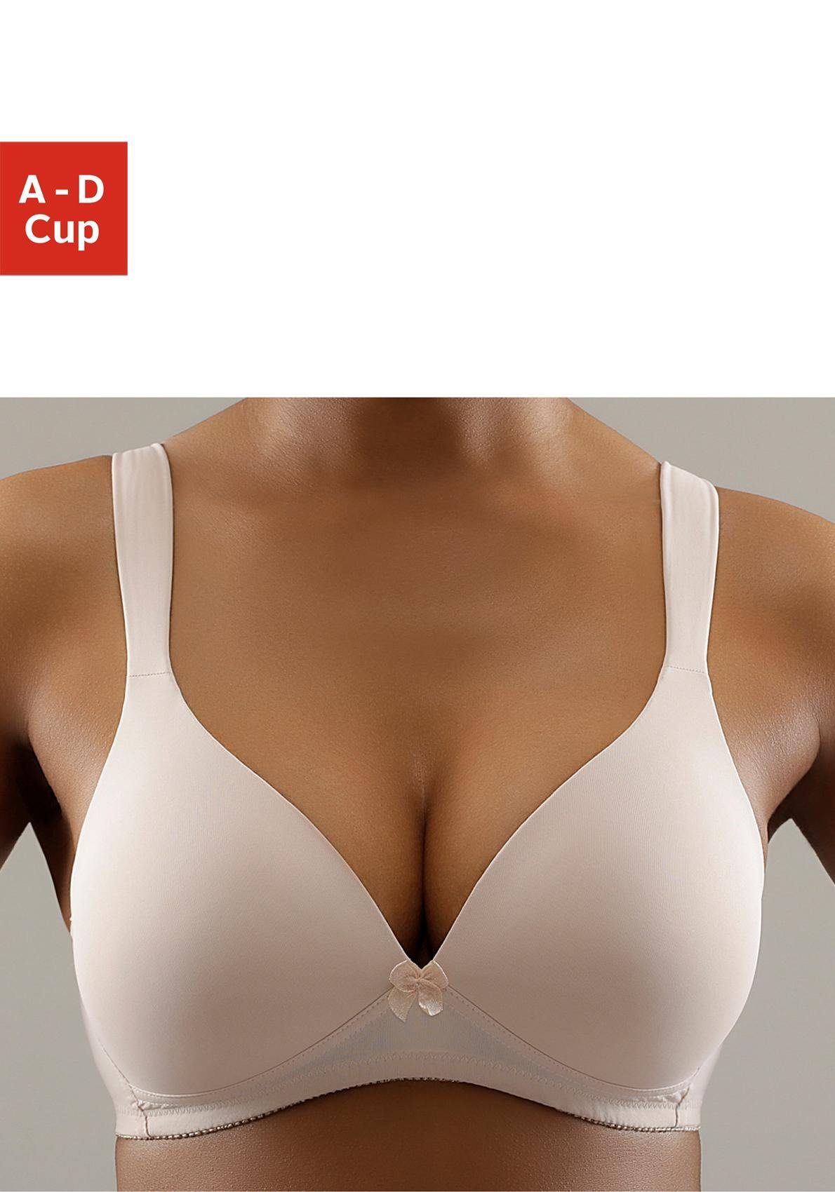 Naturana Schalen-BH Cup A-D, Soft-BH mit Schale und Entlastungsträgern toffee