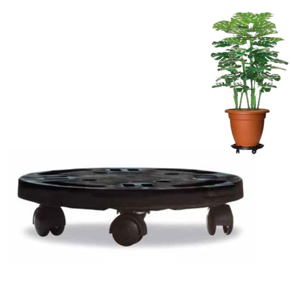 GarPet Transportroller Pflanzenroller rund Rollbrett Transport Hilfe Möbel Pflanzen Roller