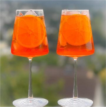Topkapi elite Cocktailglas Topkapi elite Aperol Spritz Glas Dahlbruch XL - Aperol Gläser 6er Set, Kristallglas
