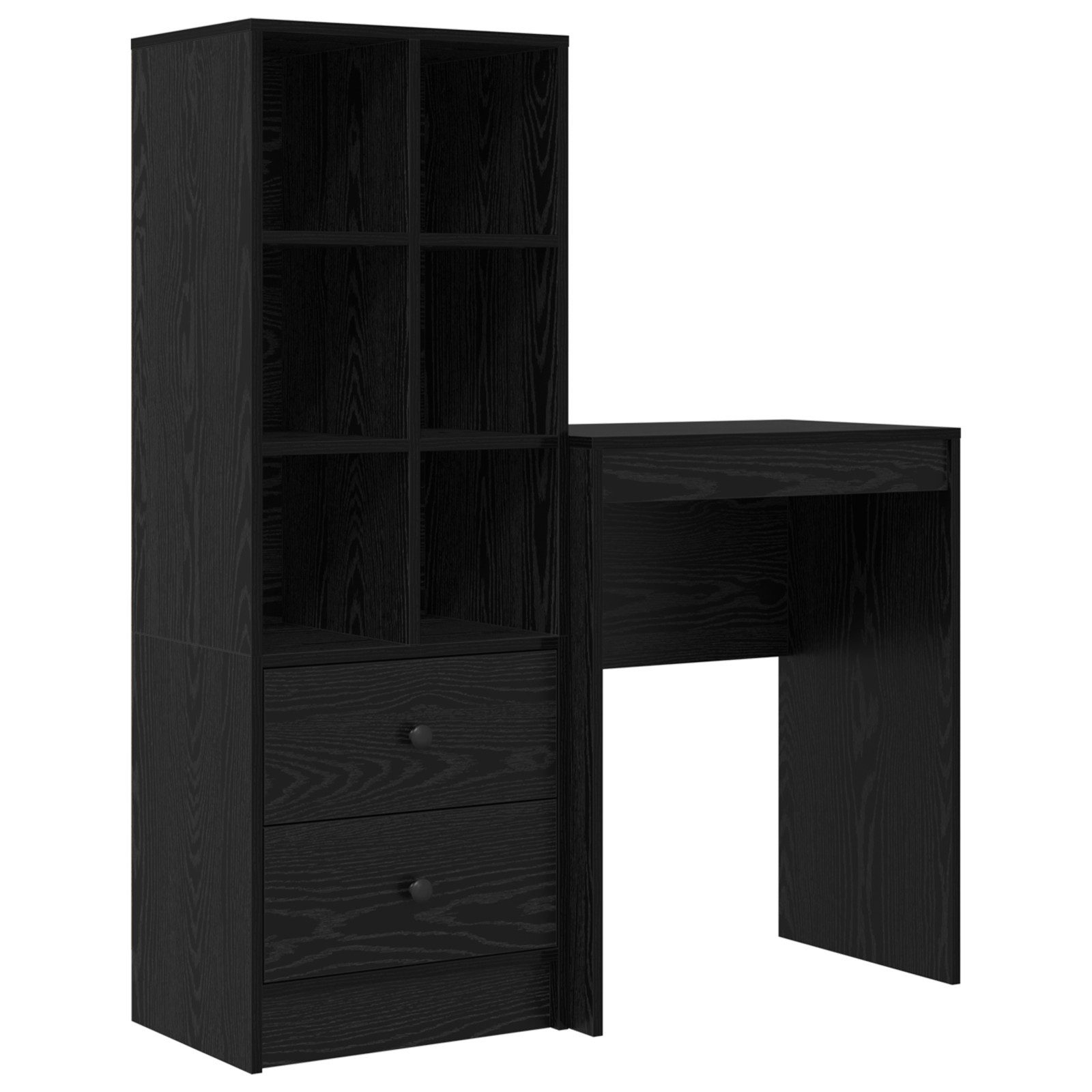 vidaXL Sideboard Schreibtisch mit Stauraum schwarzes günstig online kaufen