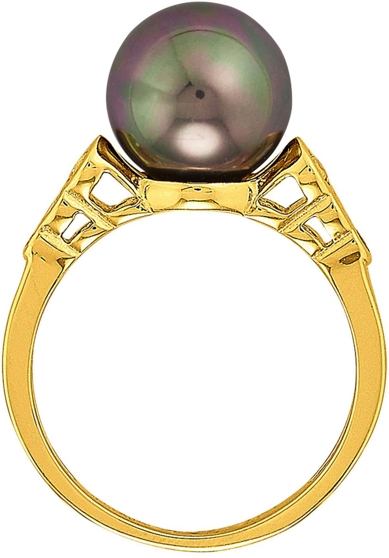 Firetti Fingerring Schmuck Geschenk Silber 925 Damenring Ring, mit Zirkonia (synth) - mit Muschelkernperle