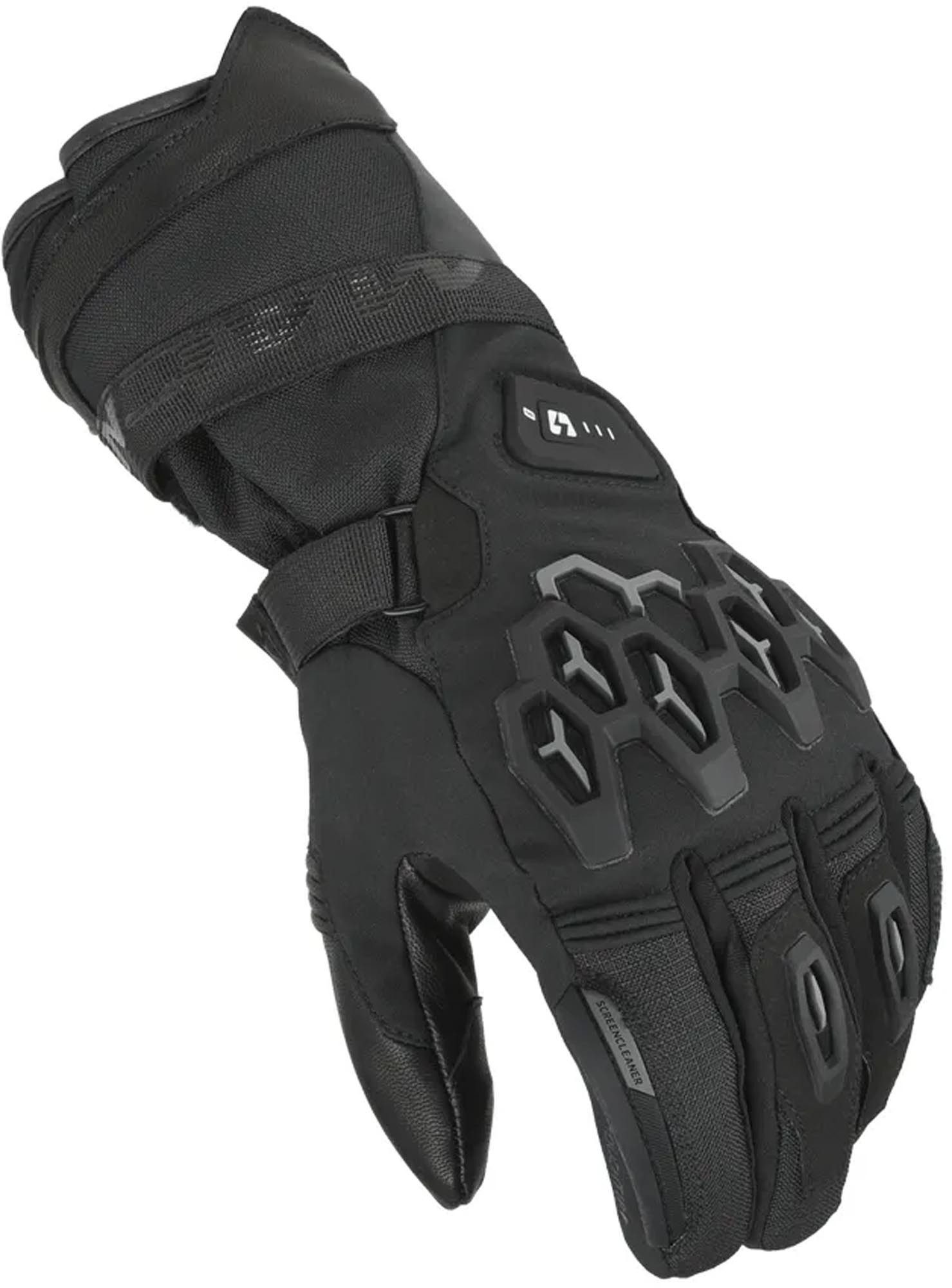 Macna Motorradhandschuhe Rafino RTX wasserdichter, beheizbarer Winter-Motorradhandschuh beheizbar,lange Stulpe,gefüttert,Touchscreenbedienung möglich,mit