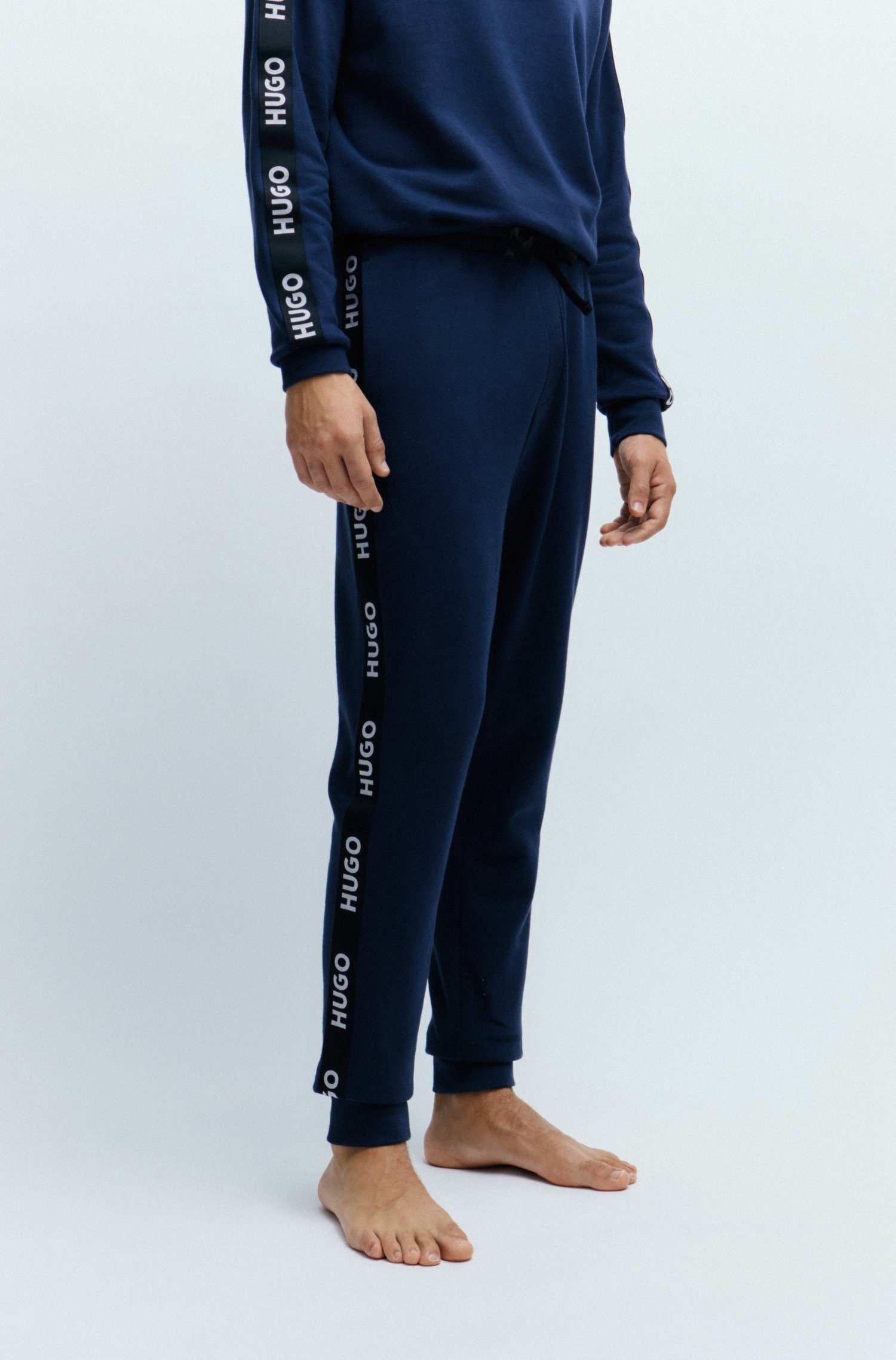 durchgehenden Sweathose Pant von HUGO Sweatpants mit HUGO Schriftzug, Womenswear Logo Sporty HUGO