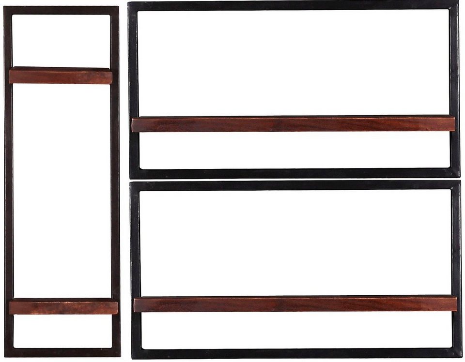 SIT Wandregal Almirah, Set, Maße der Einzelregale: 1 x 25x25x75 cm, 2x  65x25x35 cm