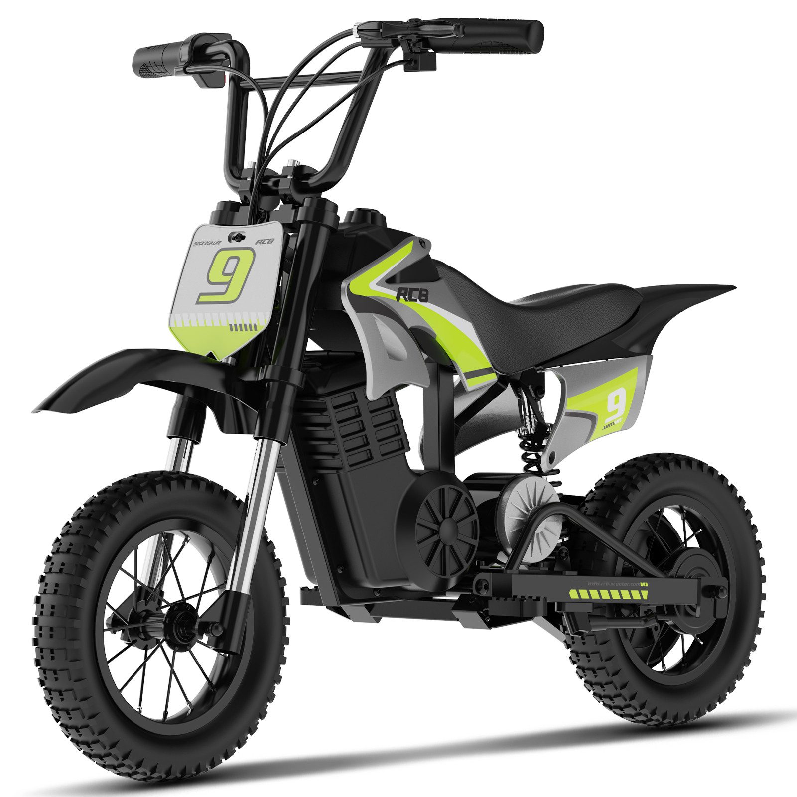RCB Elektro-Kindermotorrad R9X PRO,3 Geschwindigkeiten bis 25km/h, ab 4 Jahren,mit Schlüsselstart, Belastbarkeit 80 kg, LED-Licht