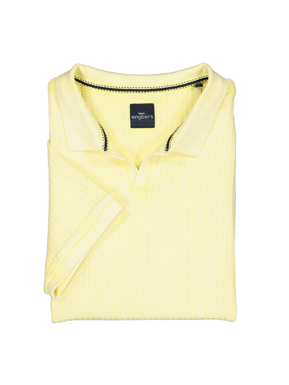 Engbers Poloshirt Herren Poloshirt mit Struktur, Gelb